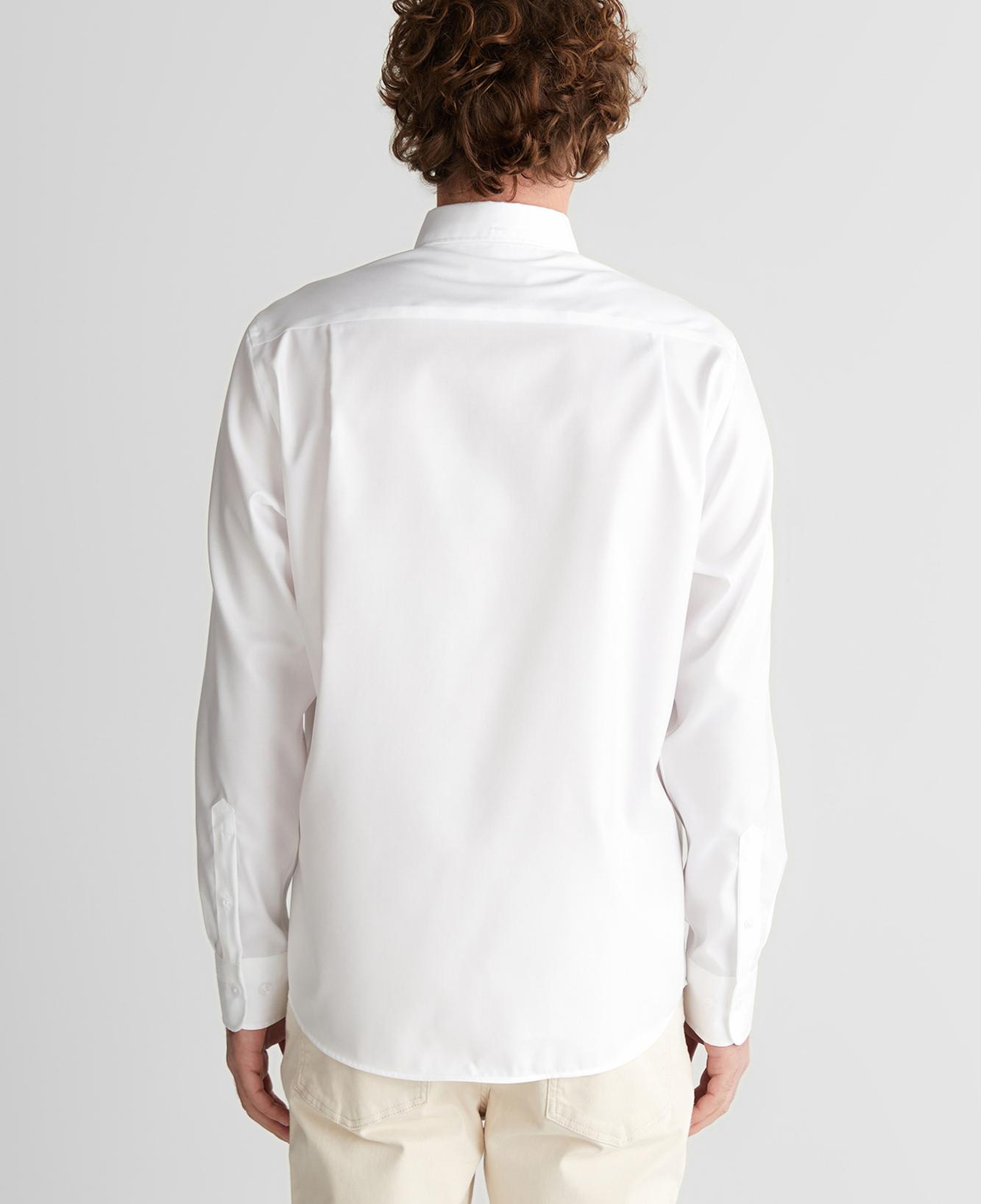 GANT Erkek Beyaz Düğmeli Yaka Logolu Gömlek