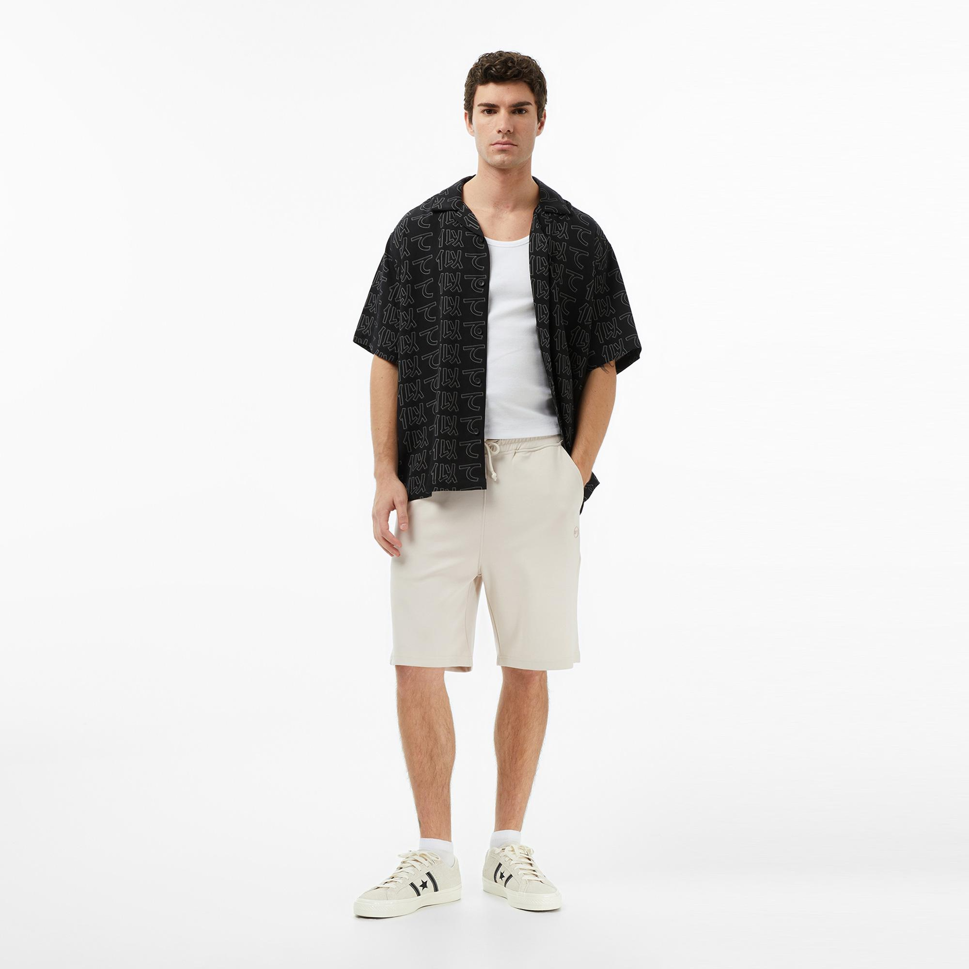 UNITED4 Erkek Krem Şort