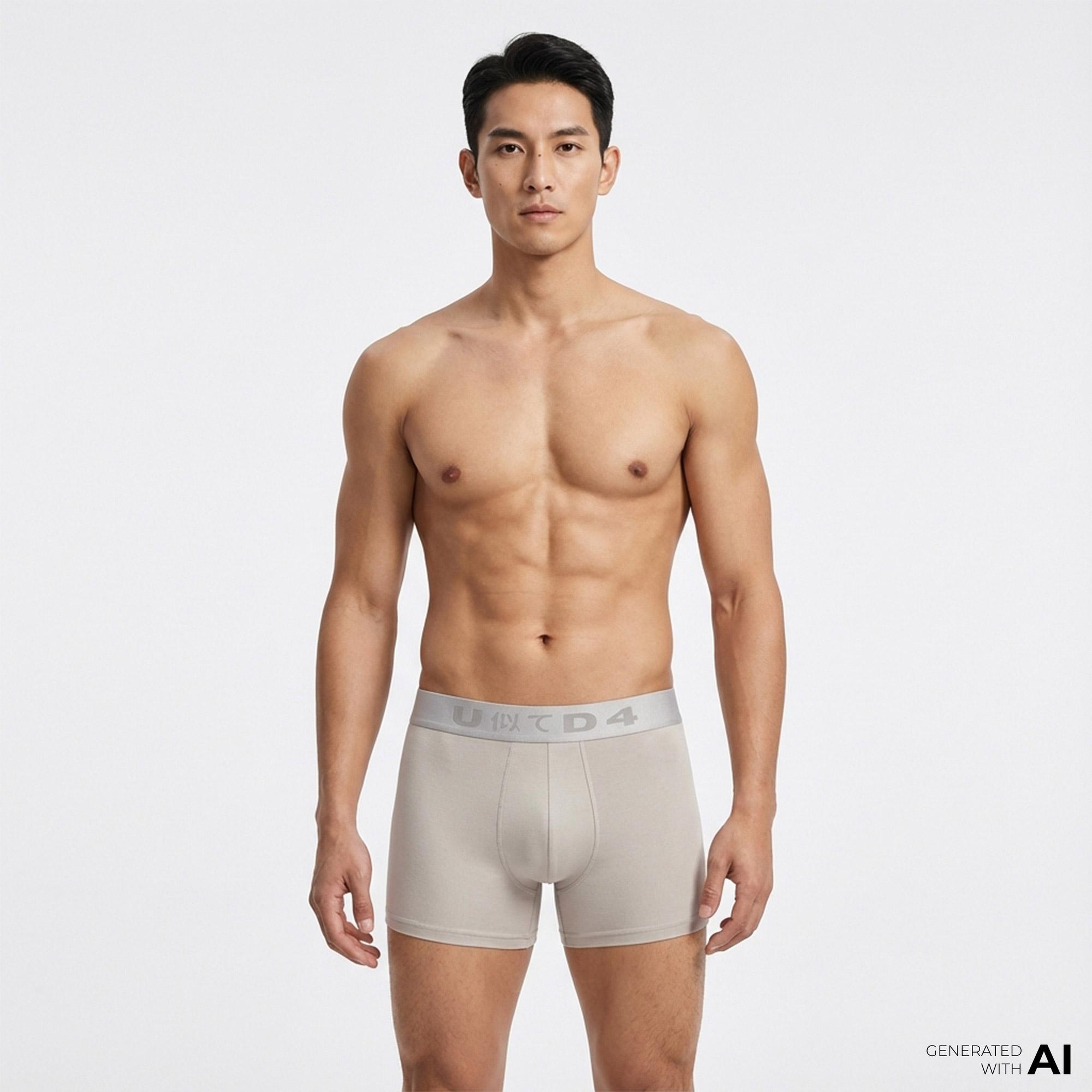 UNITED4 Classic Erkek Siyah/Gri 3'lü Boxer