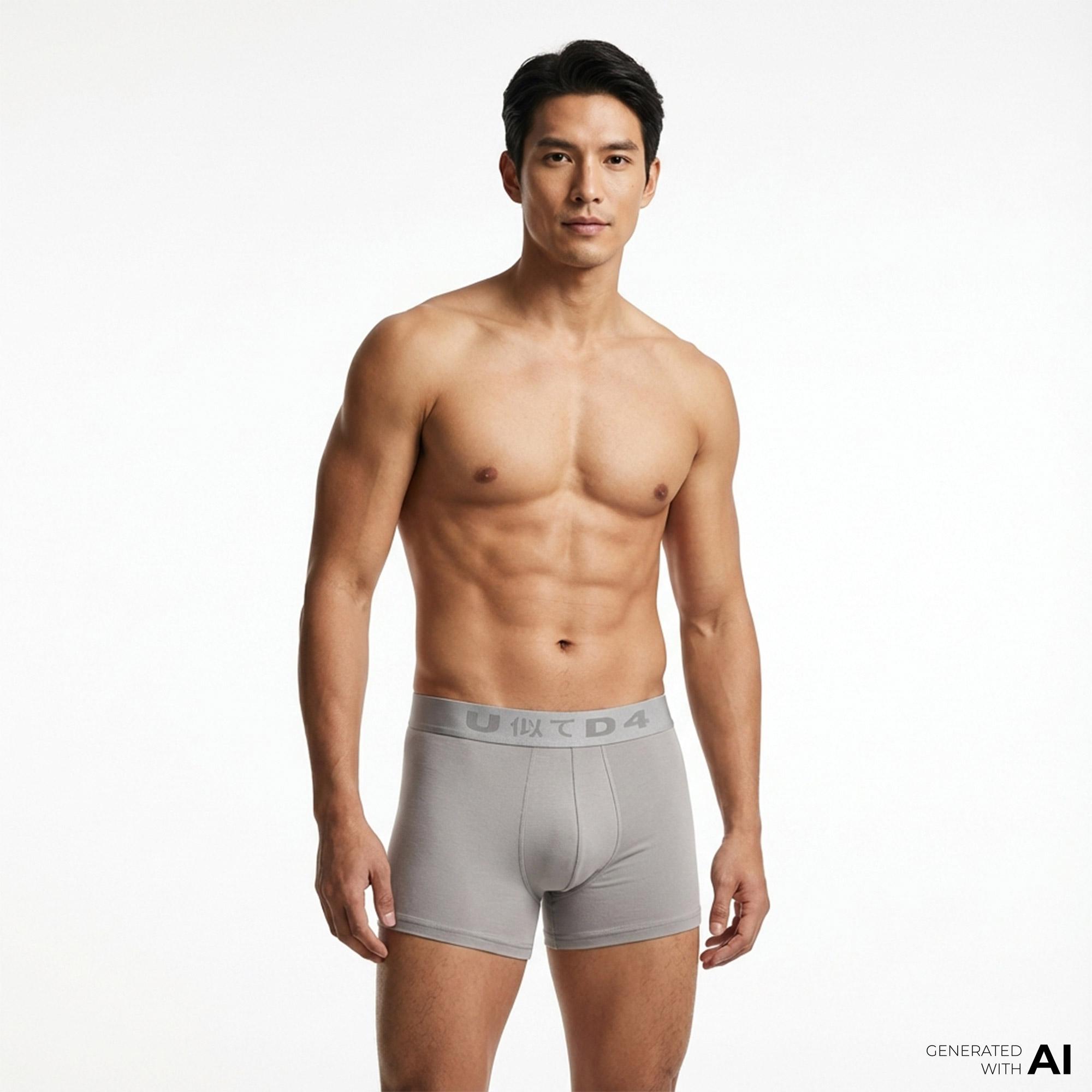 UNITED4 Classic Erkek Siyah/Gri 3'lü Boxer