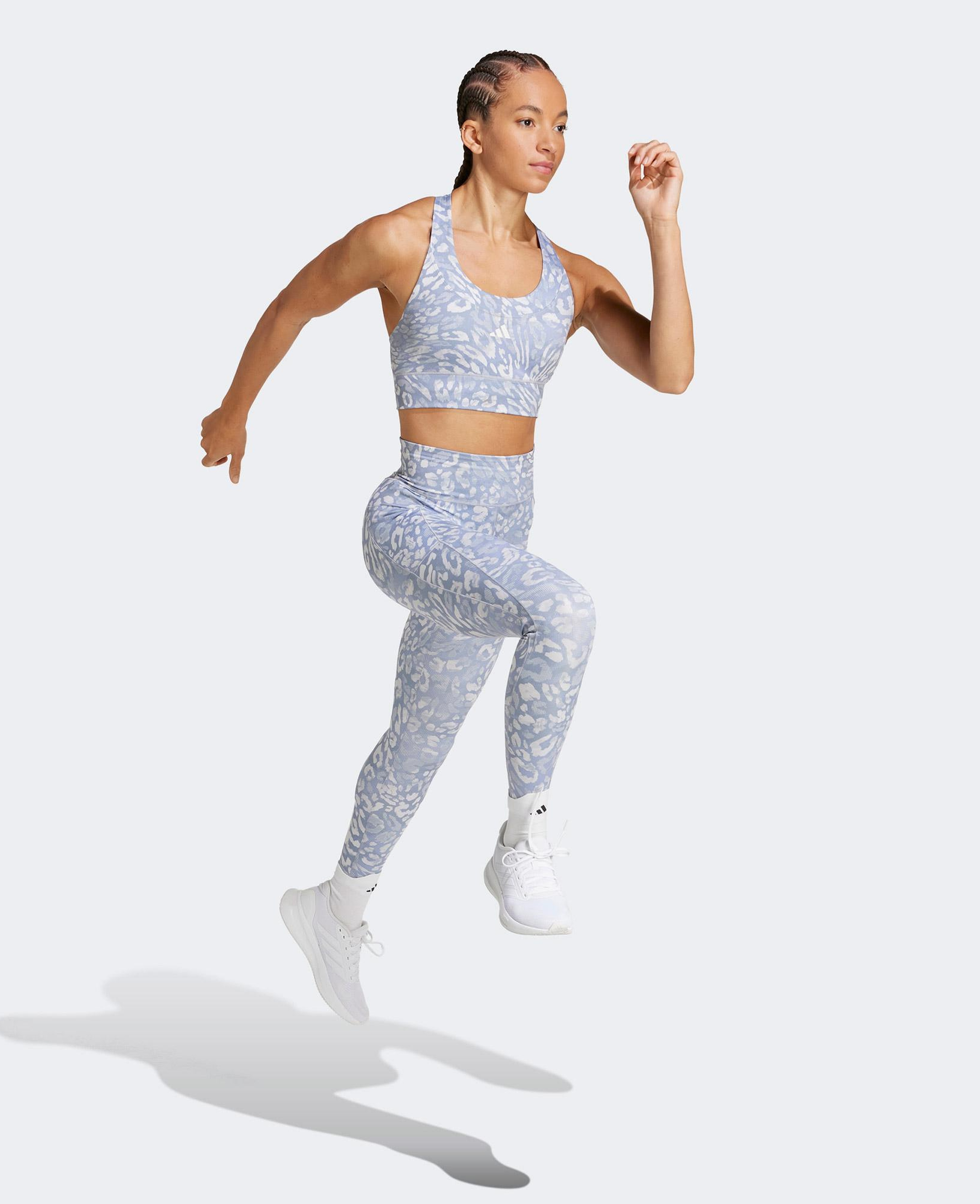 adidas Own The Run Print 7/8 Kadın Gri Tayt