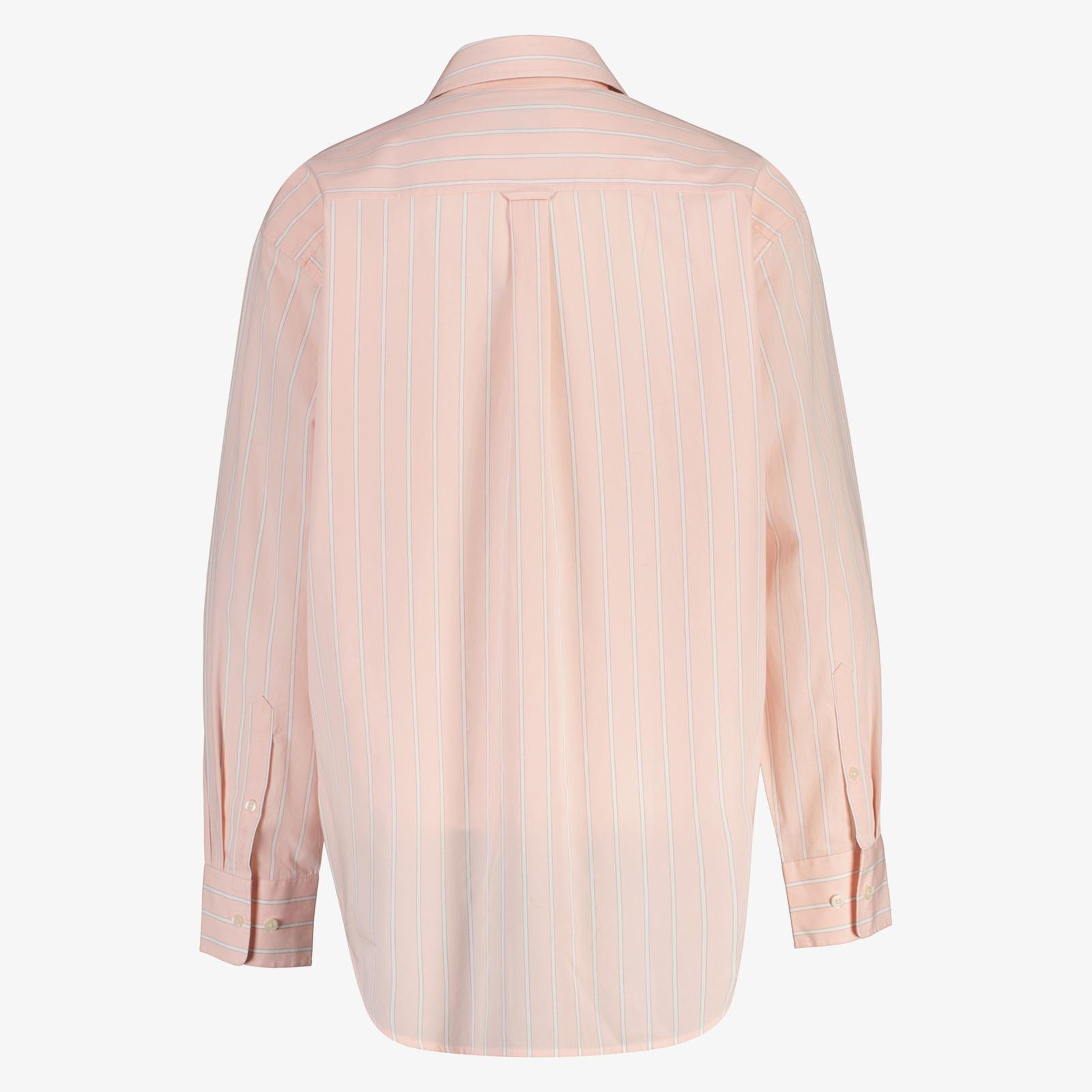 GANT Kadın Pembe Relaxed Fit Çizgili Gömlek