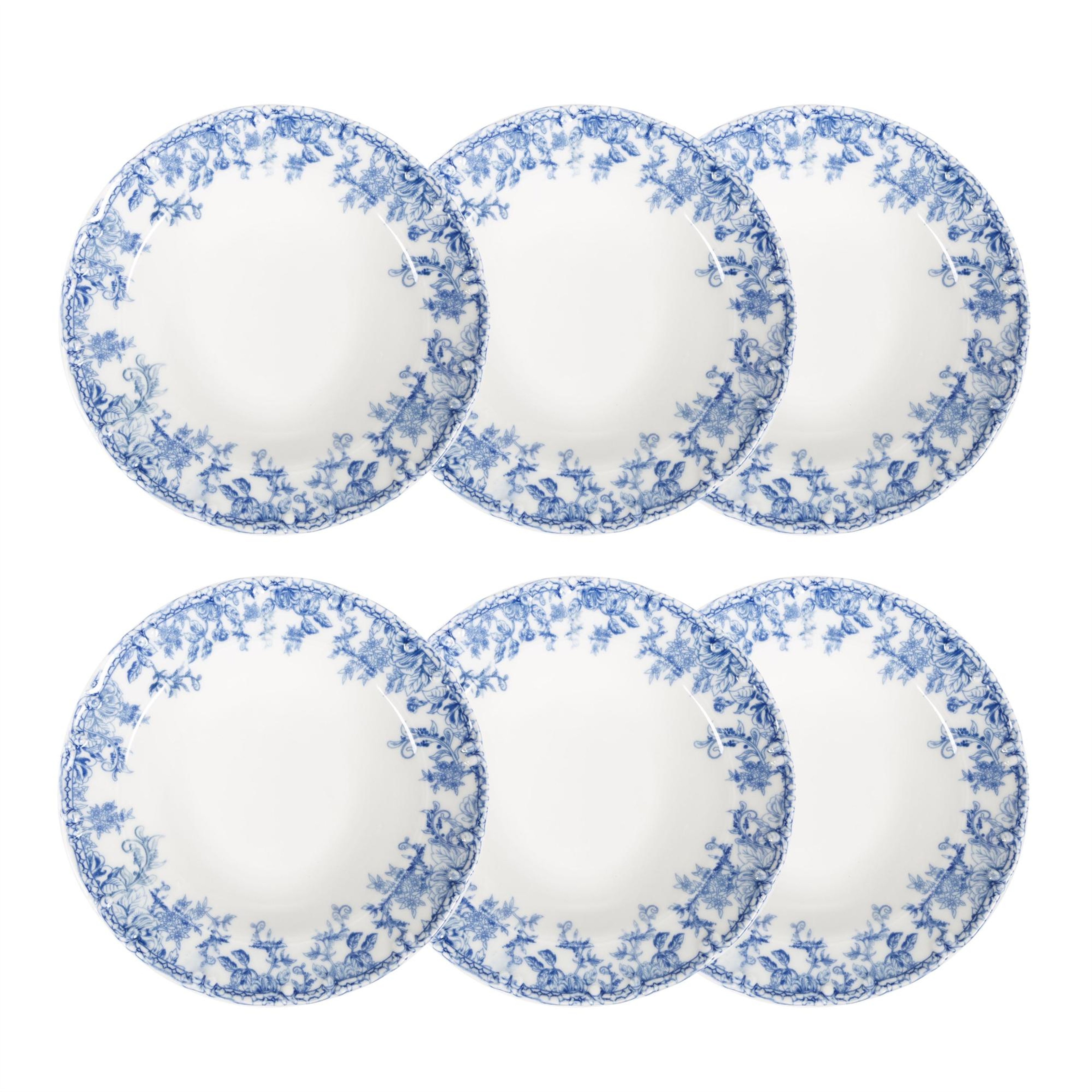 BLUE DREAM ÇUKUR TABAK SETİ 6LI-23 CM