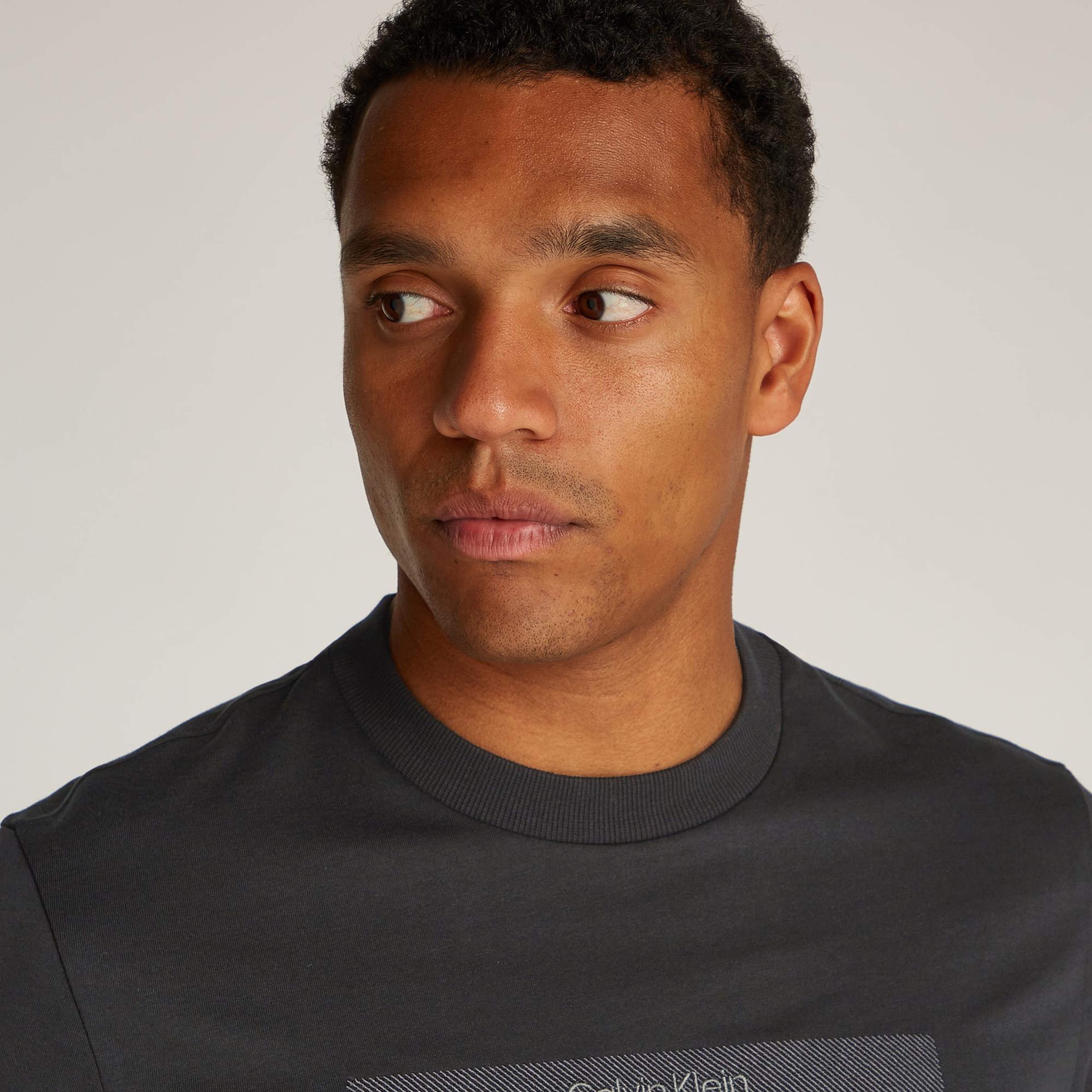 Calvin Klein Structured Embroidery Erkek Siyah T-Shirt