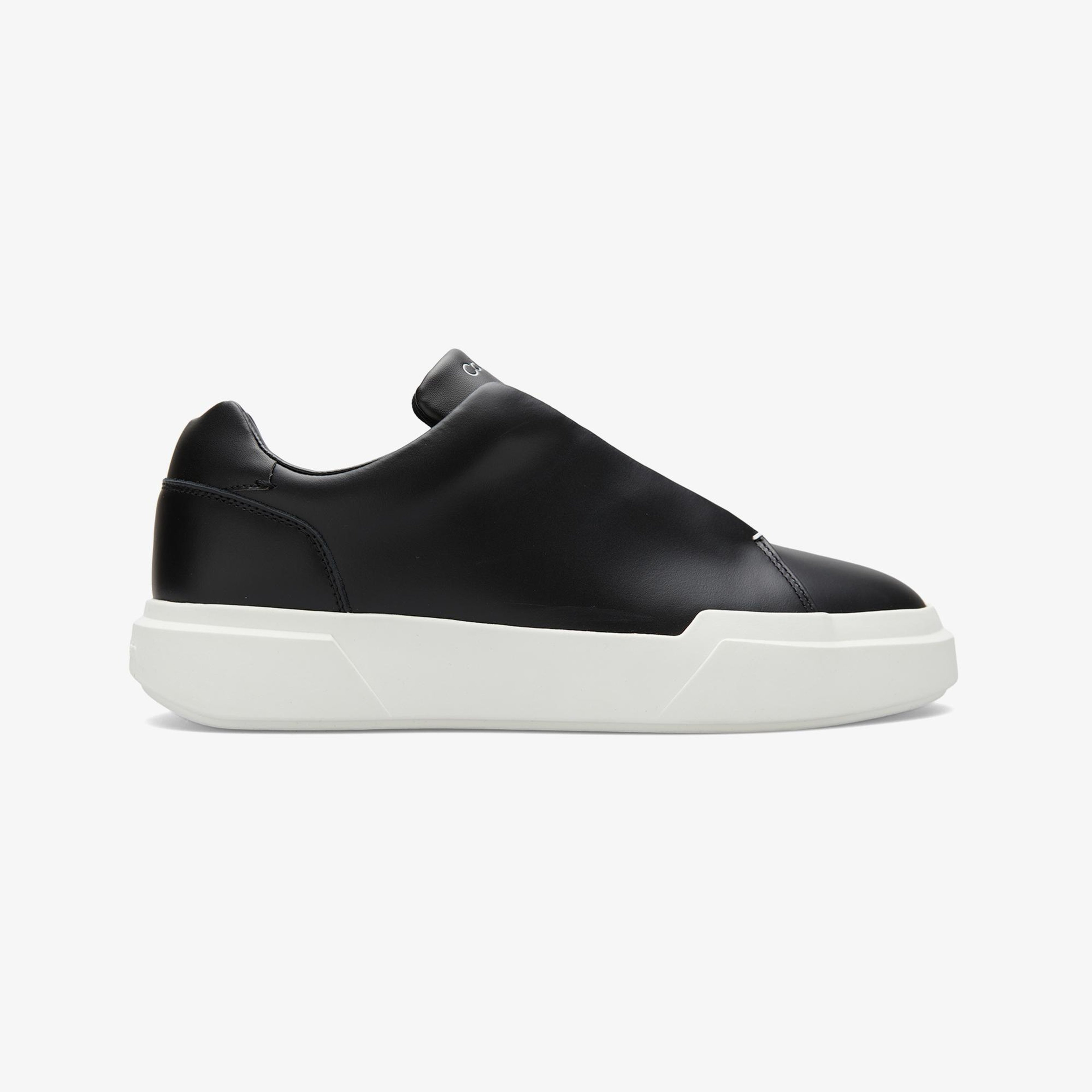 Calvin Klein Chunky Cupsole Hide Lace Up  Erkek Siyah Sneaker