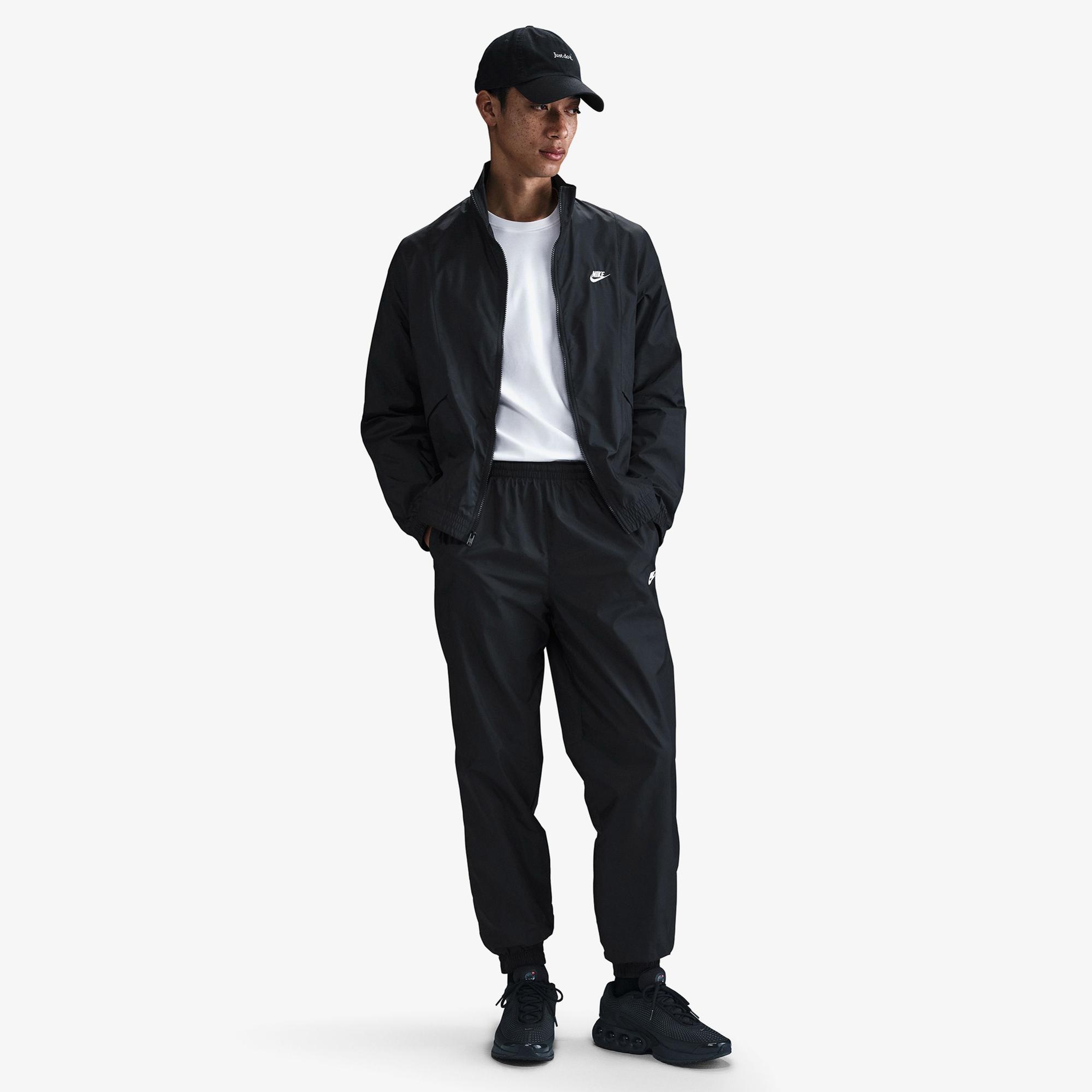 Nike Club Woven Erkek Siyah Eşofman Takımı