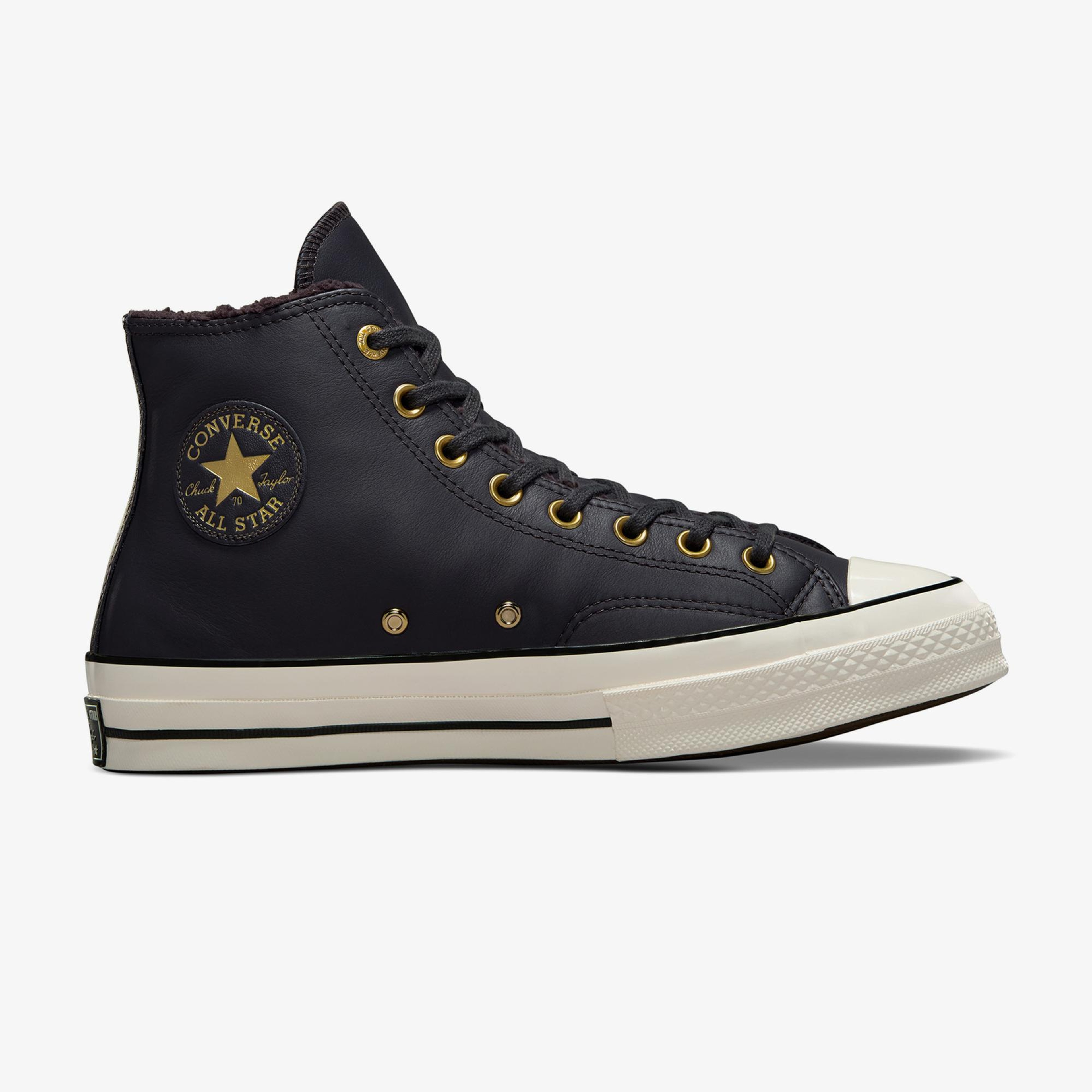 Converse Chuck 70 Unisex Siyah Deri Sneaker