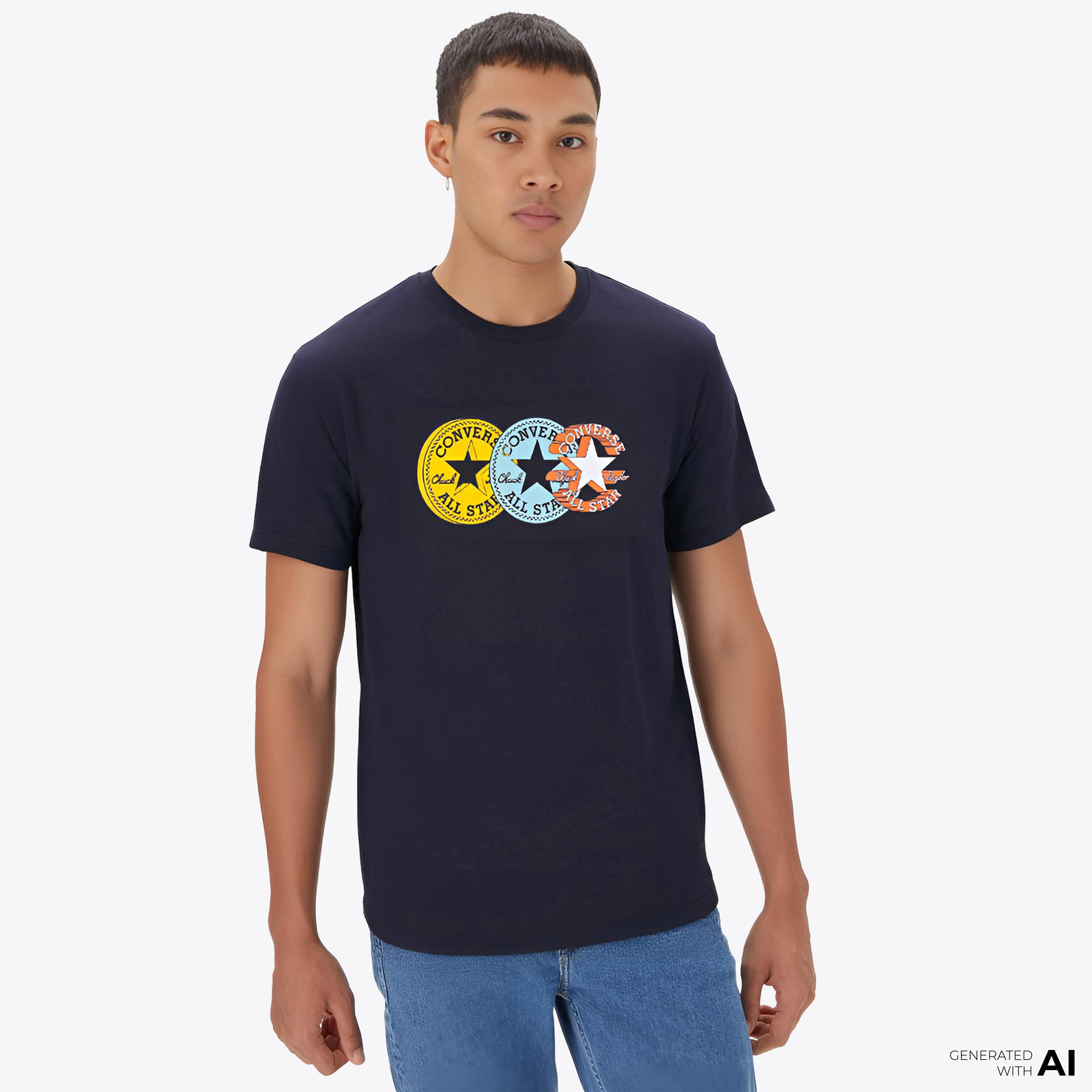 Converse Chuck Taylor Distorted Erkek Siyah T-Shirt