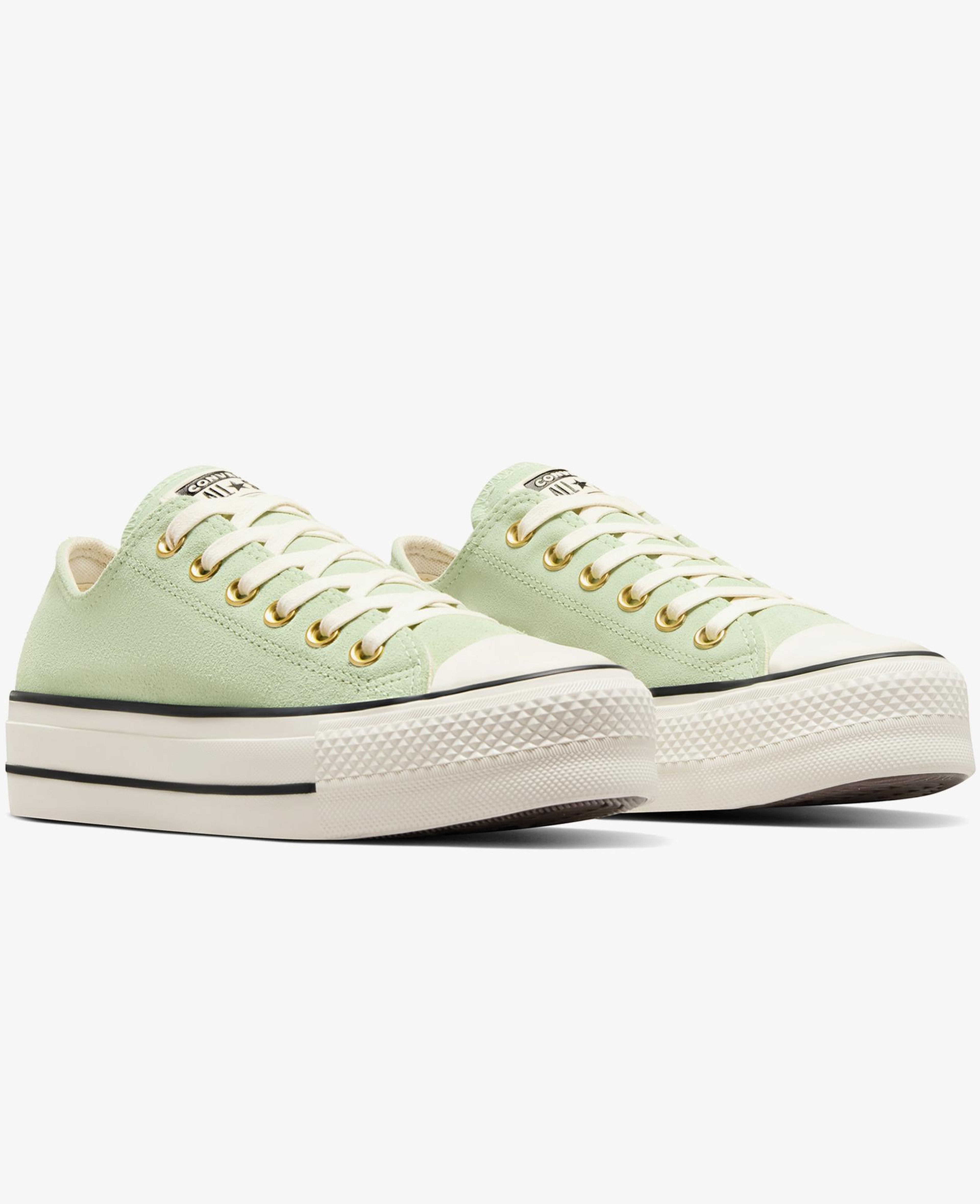 Converse Chuck Taylor All Star Lift Kadın Yeşil Süet Sneaker