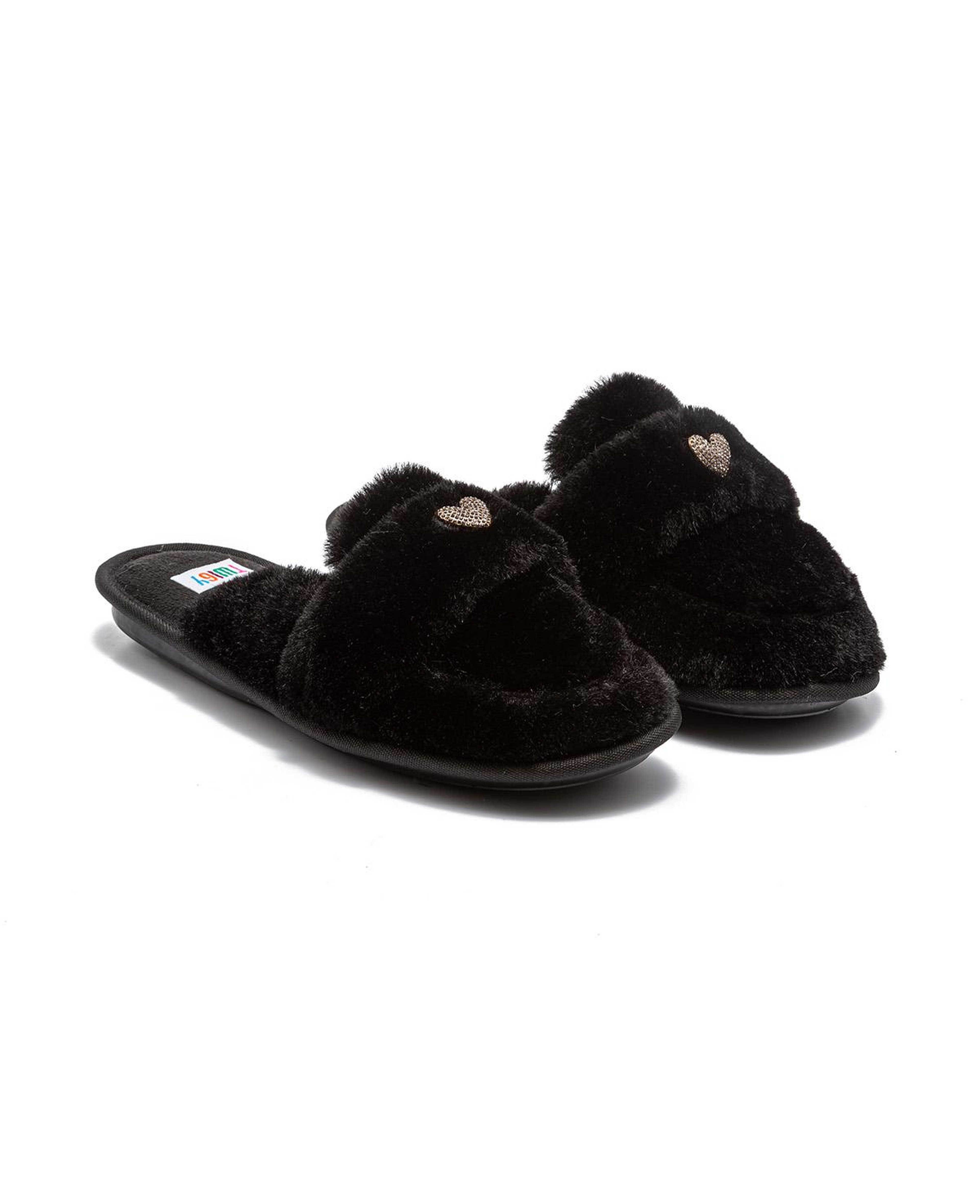 Mammy Peluş Kadın Ev Terliği Siyah 37/41