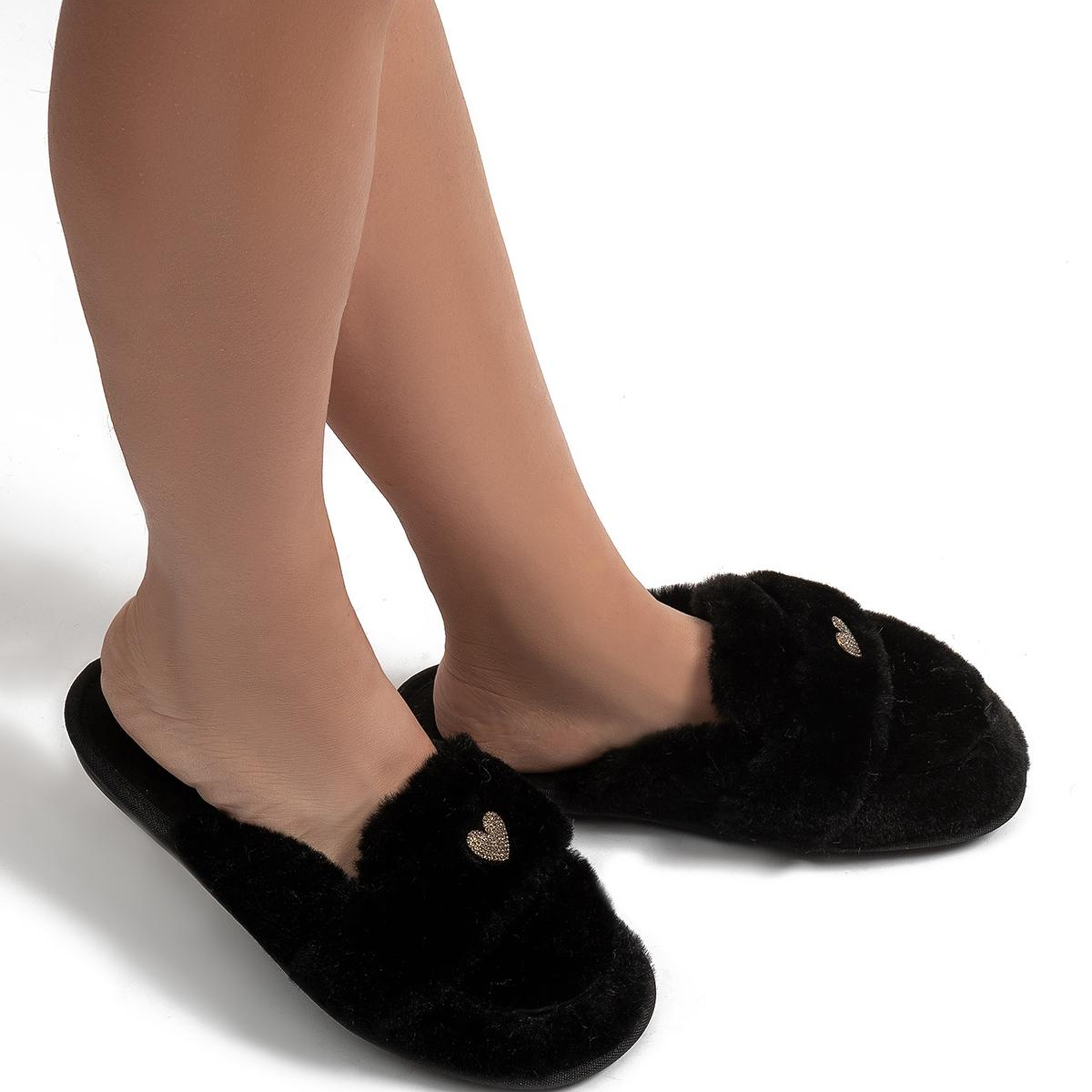 Mammy Peluş Kadın Ev Terliği Siyah 37/41