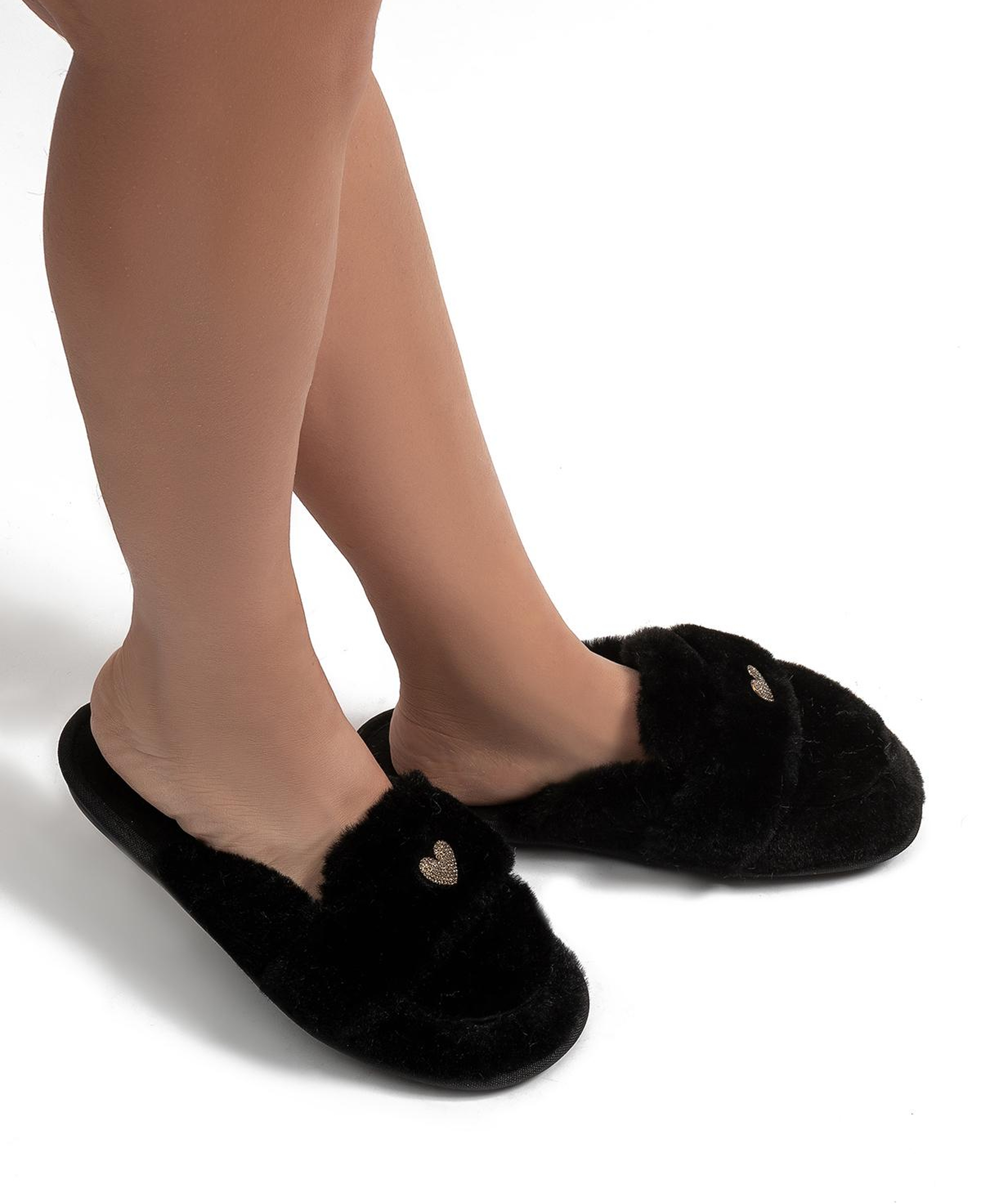 Mammy Peluş Kadın Ev Terliği Siyah 37/41