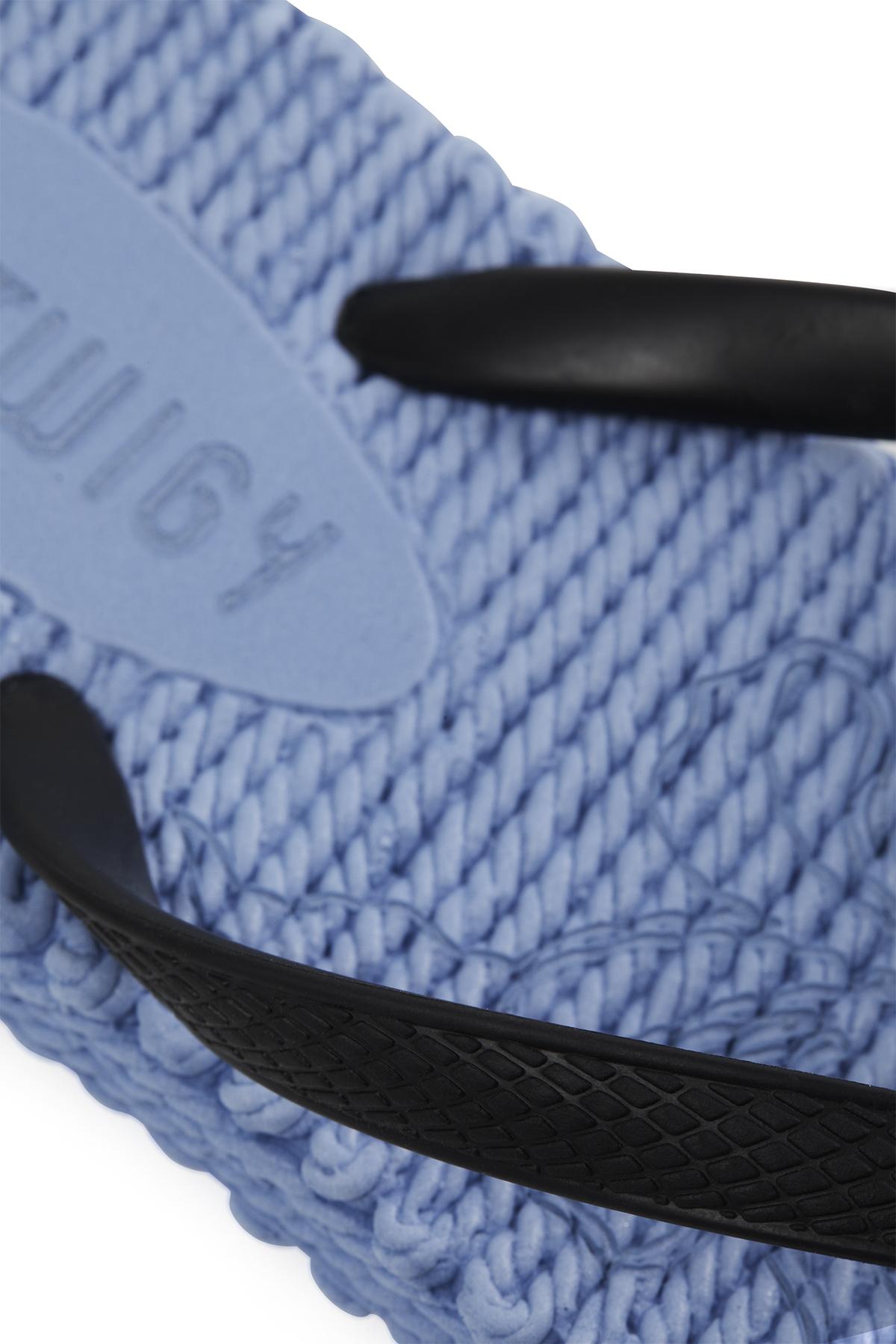 Sedef Kadın Parmak Arası Terlik Mavi-Siyah 36/41