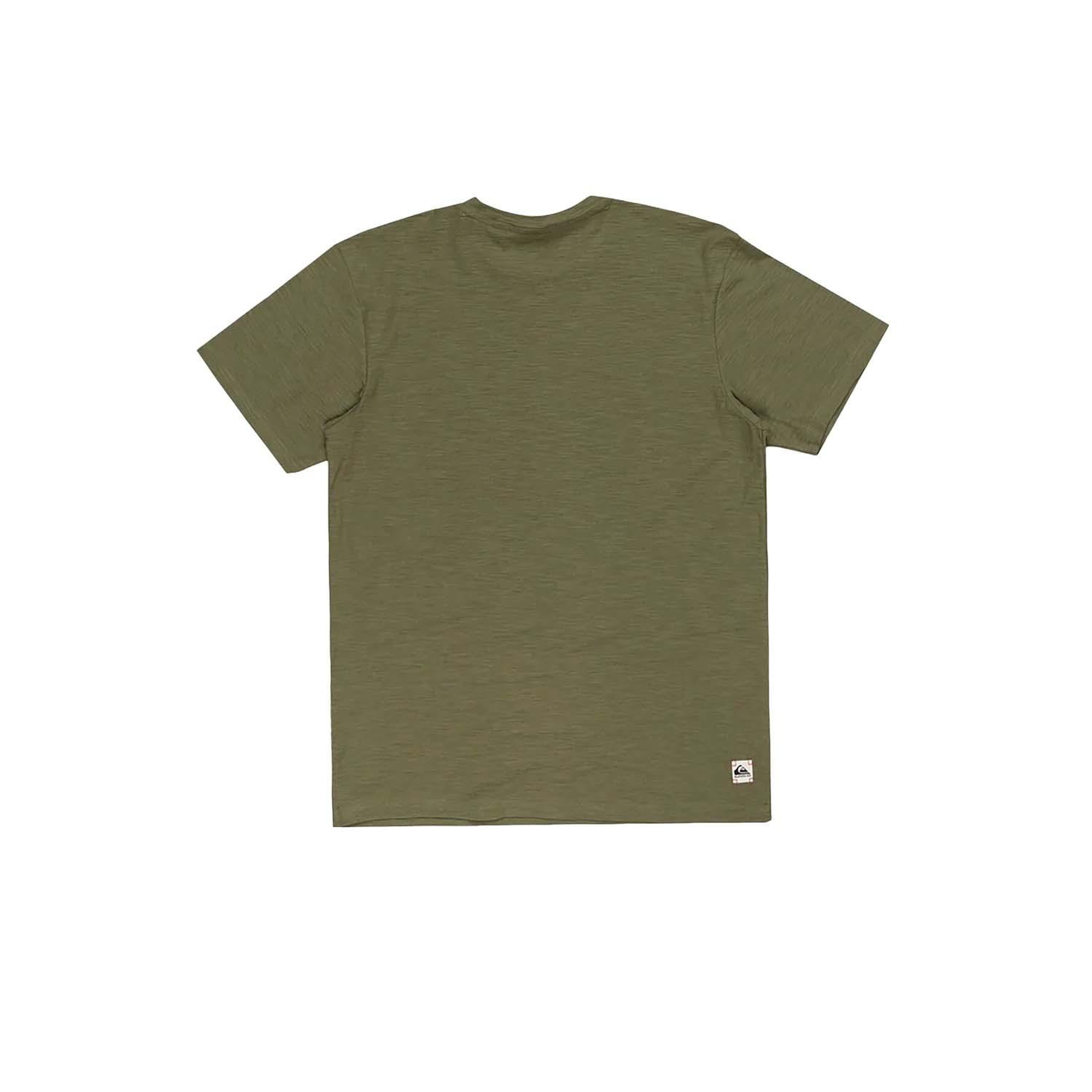 Quiksilver Slub Roundneck Erkek Yeşil Tişört
