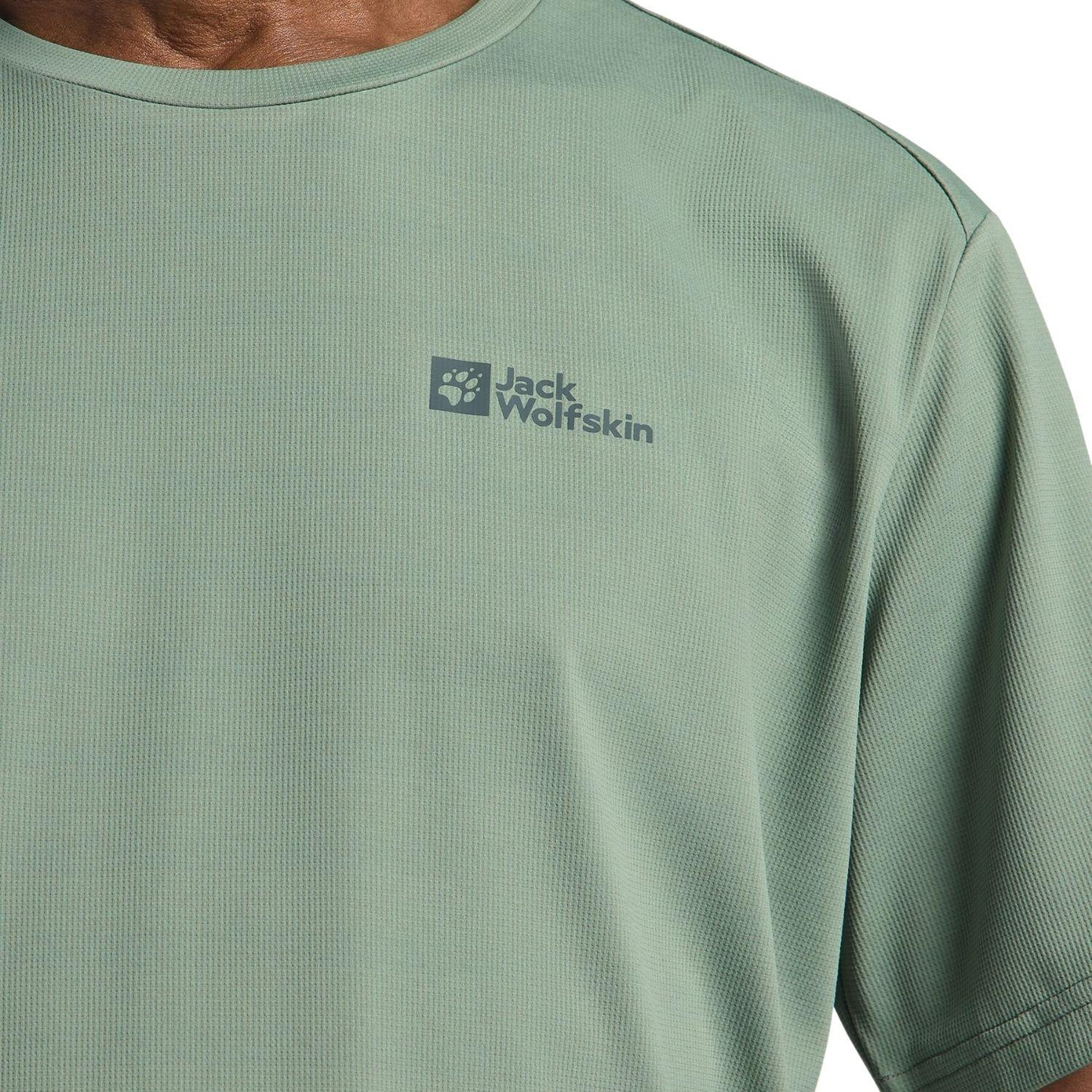Jack Wolfskin Delgami Erkek Yeşil Tişört