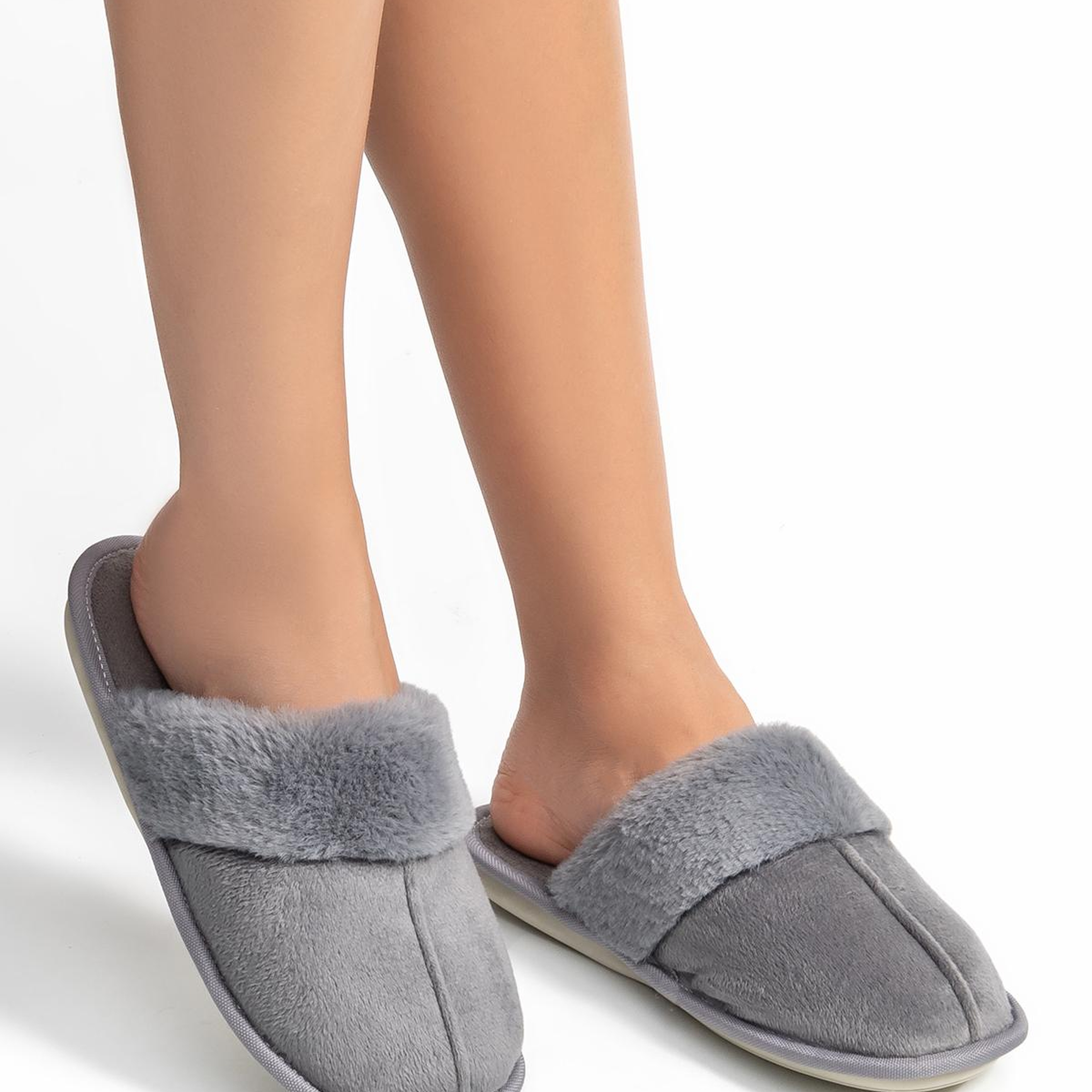 Ella Kadın Ev Terliği Gri 37/41