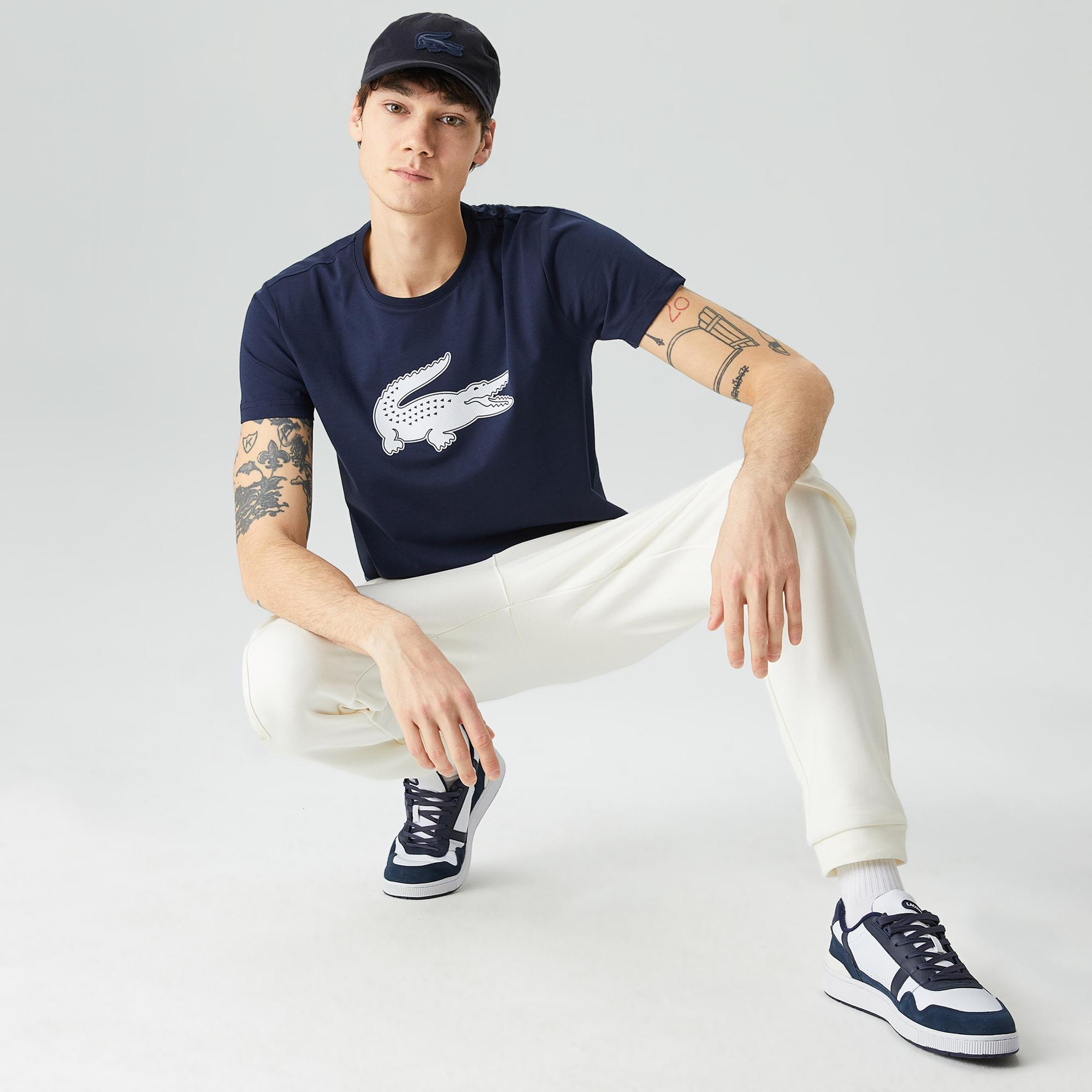 Lacoste SPORT Regular Fit Erkek Lacivert T-Shirt