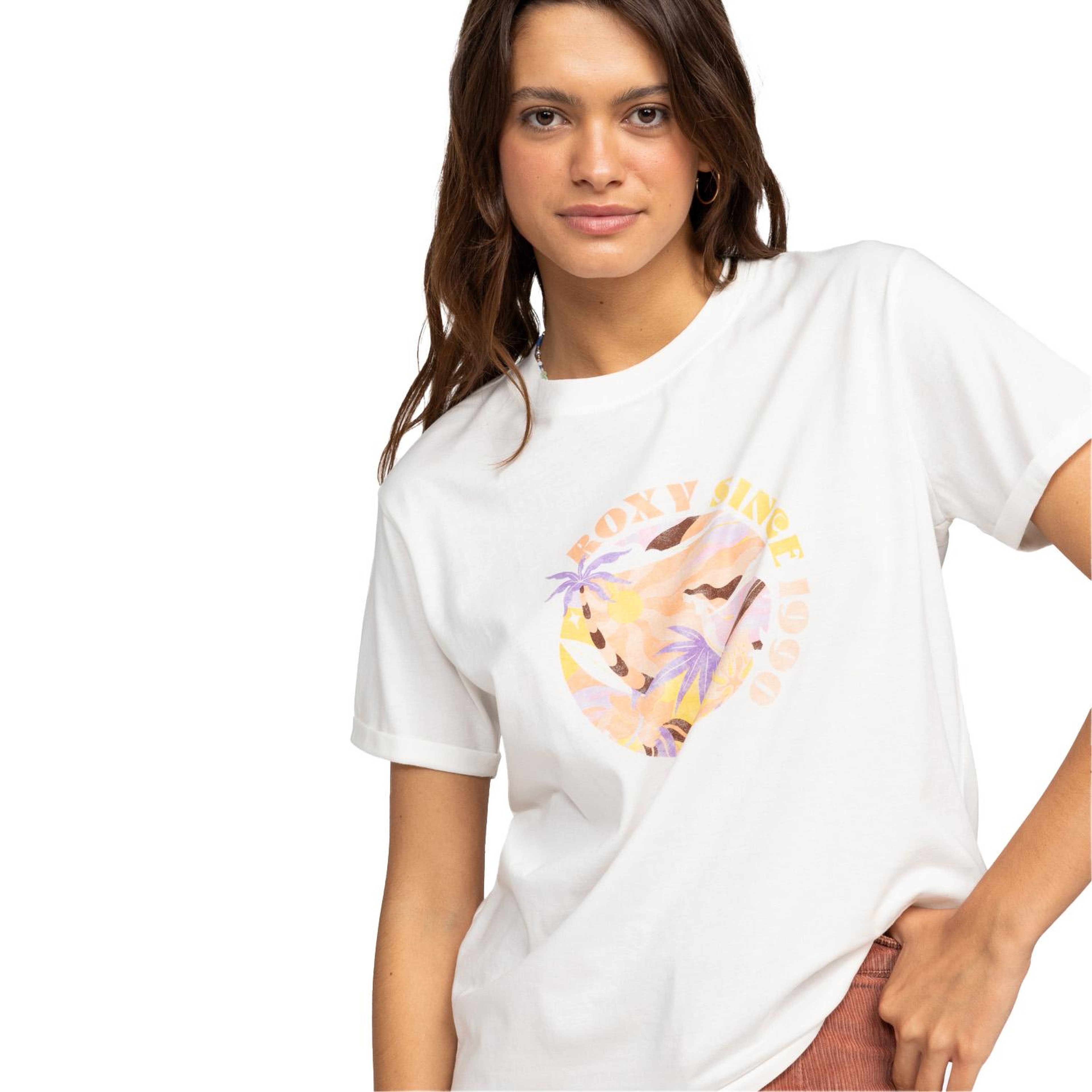 Roxy Summer Fun B Kadın Beyaz Tişört