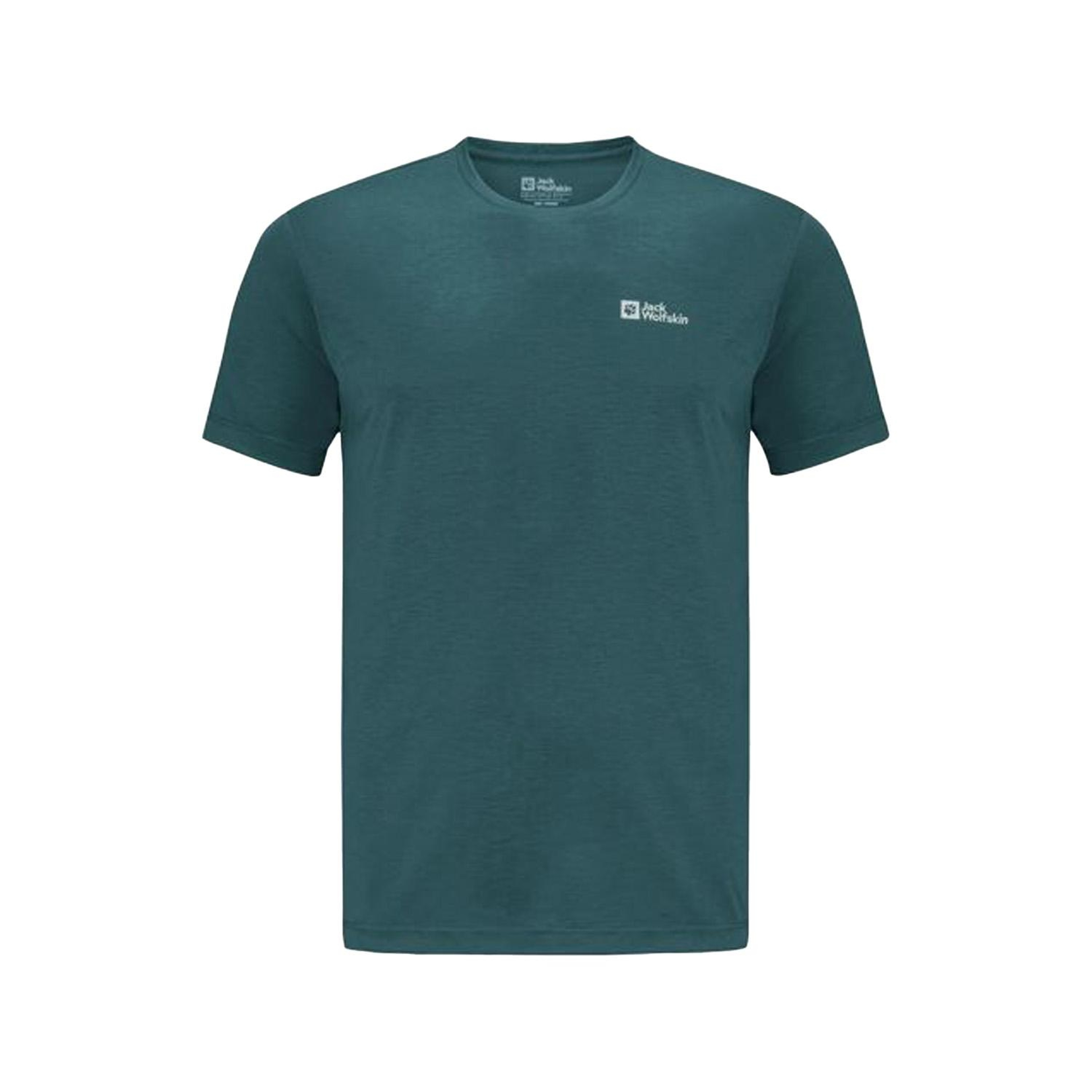 Jack Wolfskin Vonnan Erkek Yeşil Tişört