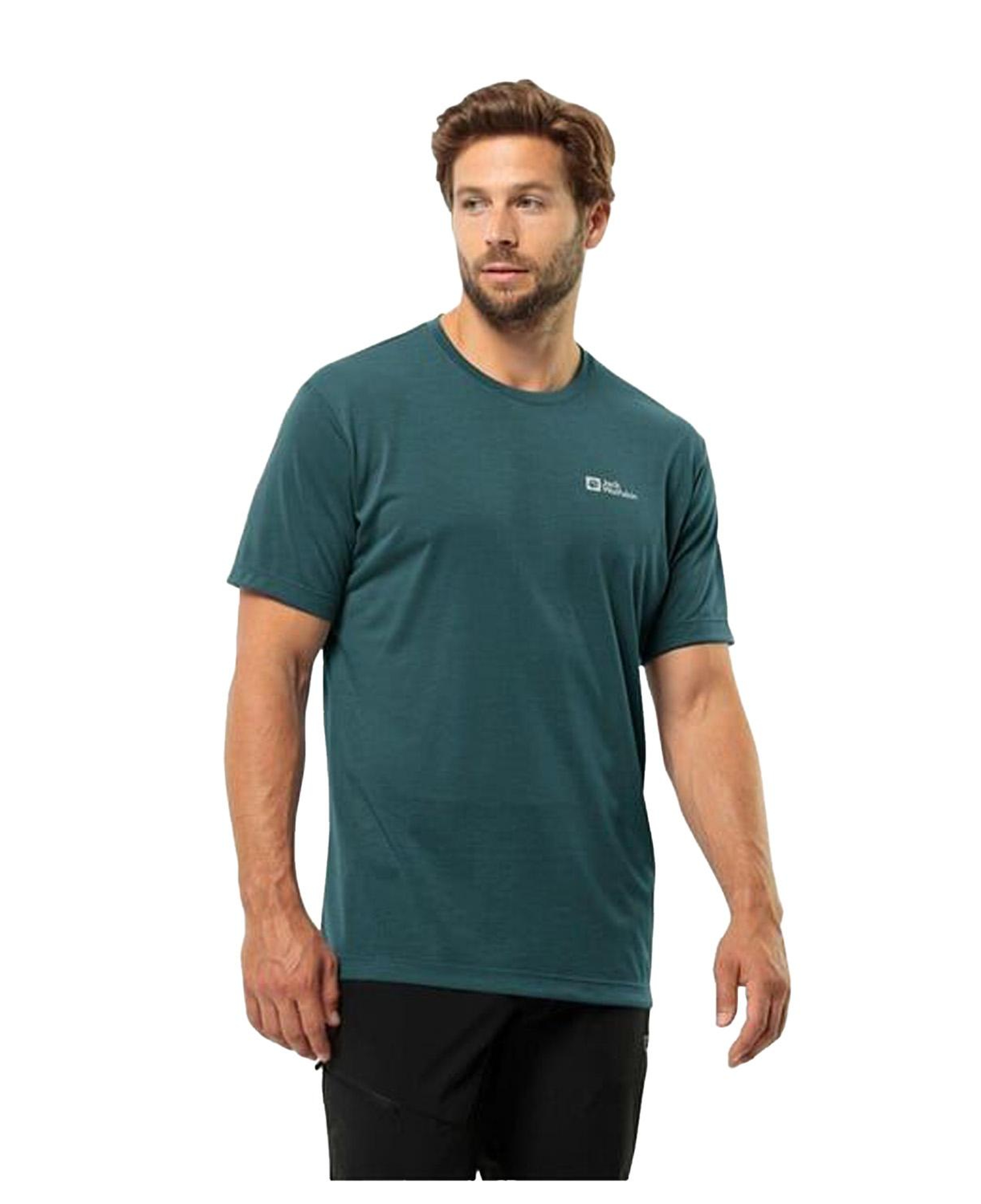 Jack Wolfskin Vonnan Erkek Yeşil Tişört