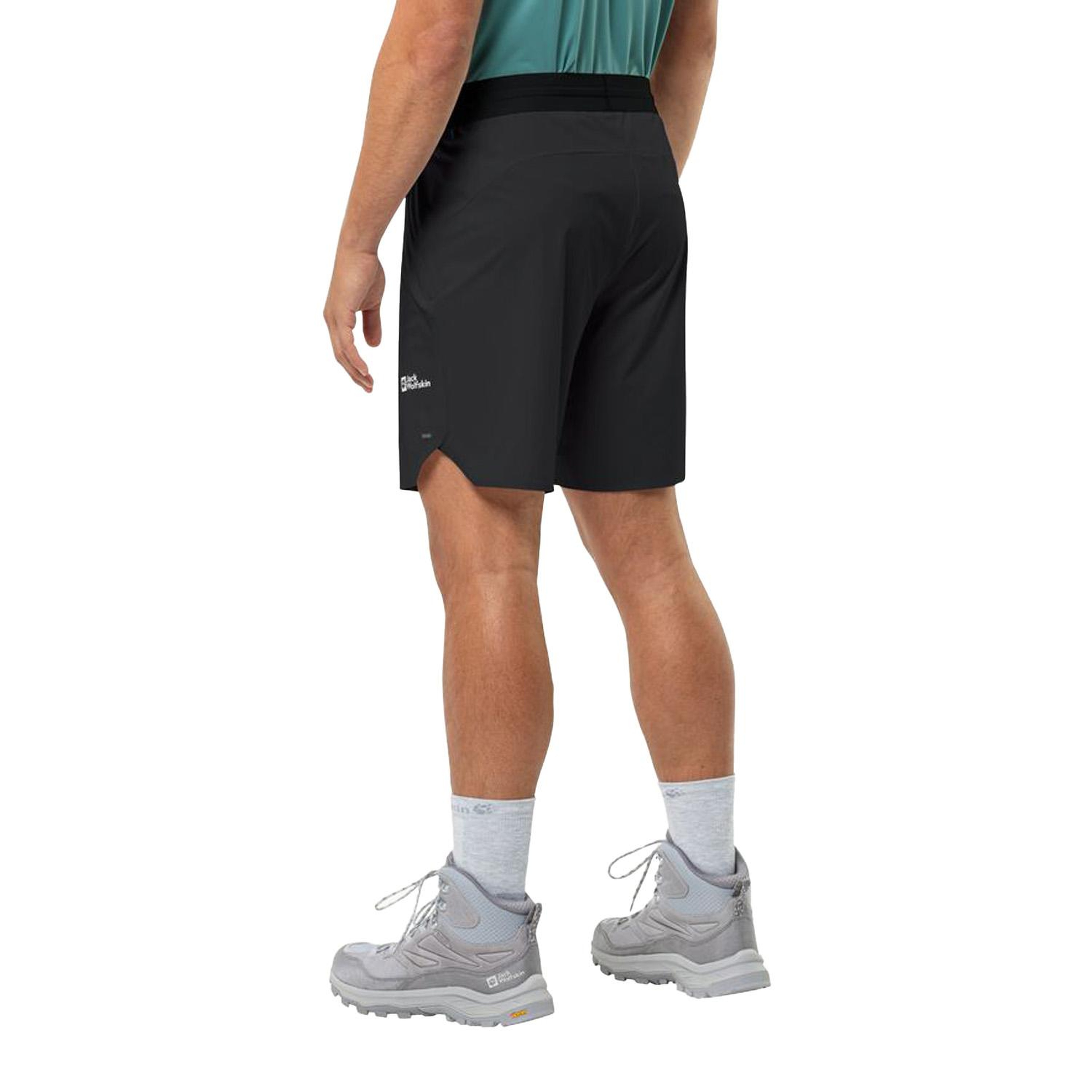 Jack Wolfskin Prelight Chill Shorts Erkek Siyah Şort