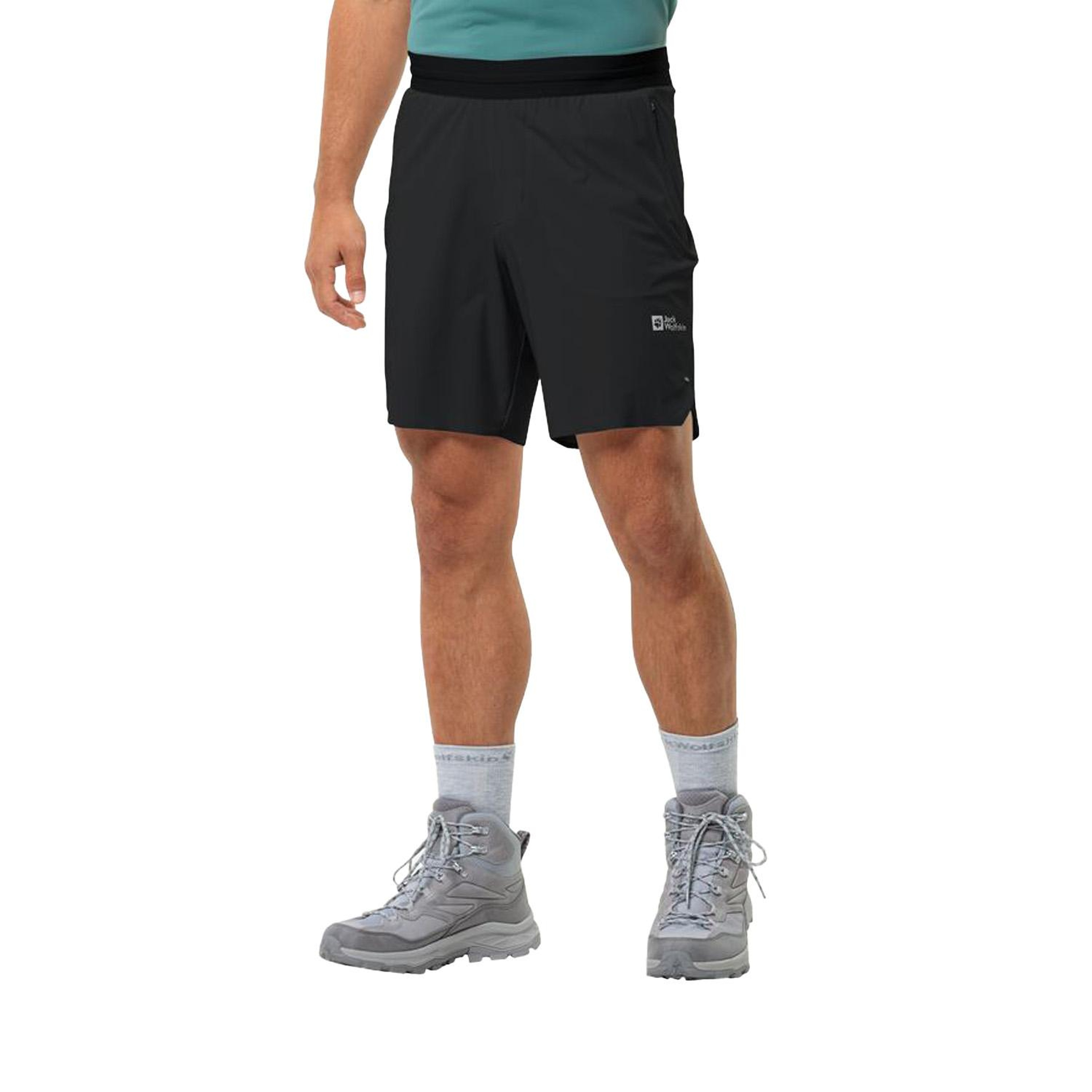 Jack Wolfskin Prelight Chill Shorts Erkek Siyah Şort