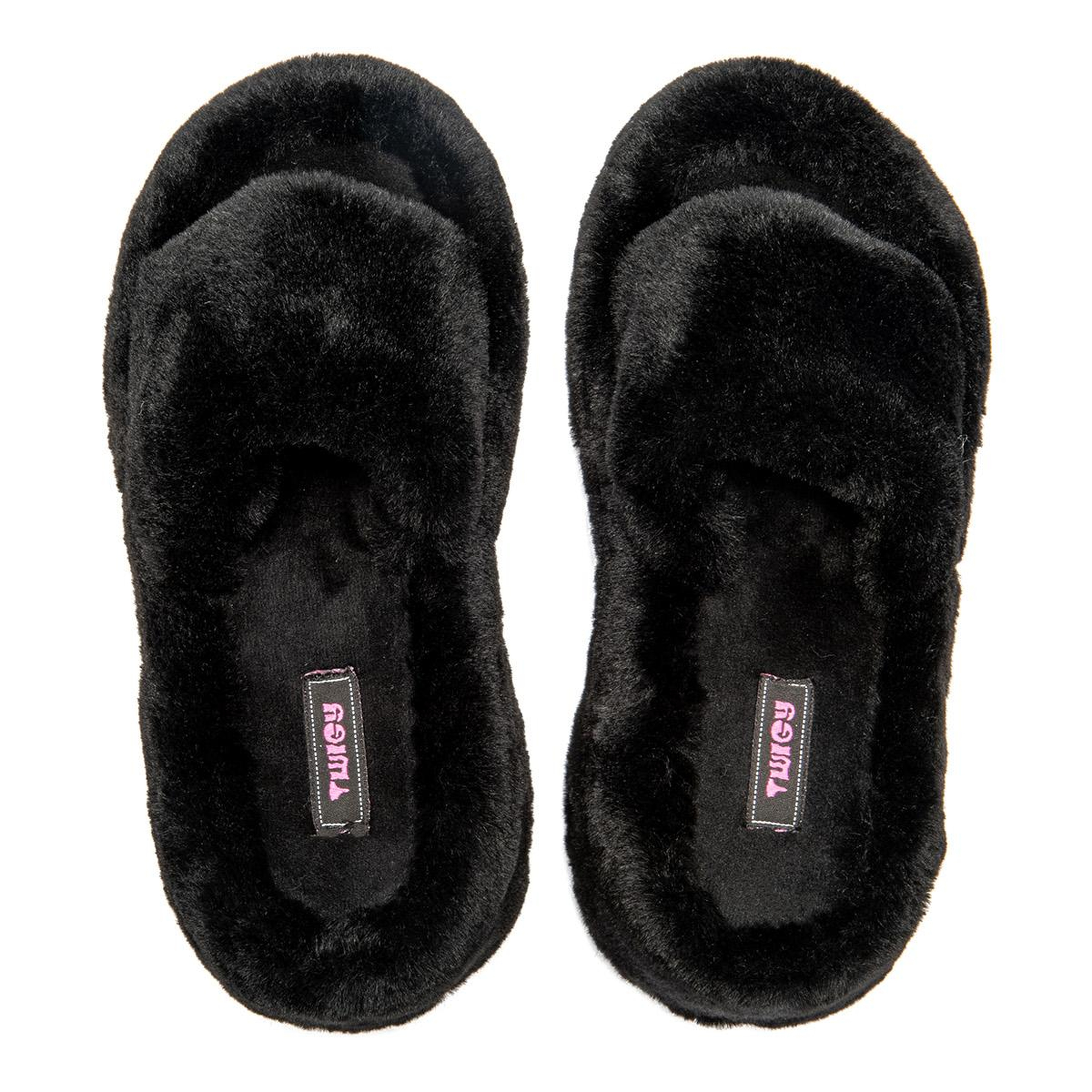 Lili Peluş Kadın Topuklu Ev Terliği Siyah 36/40