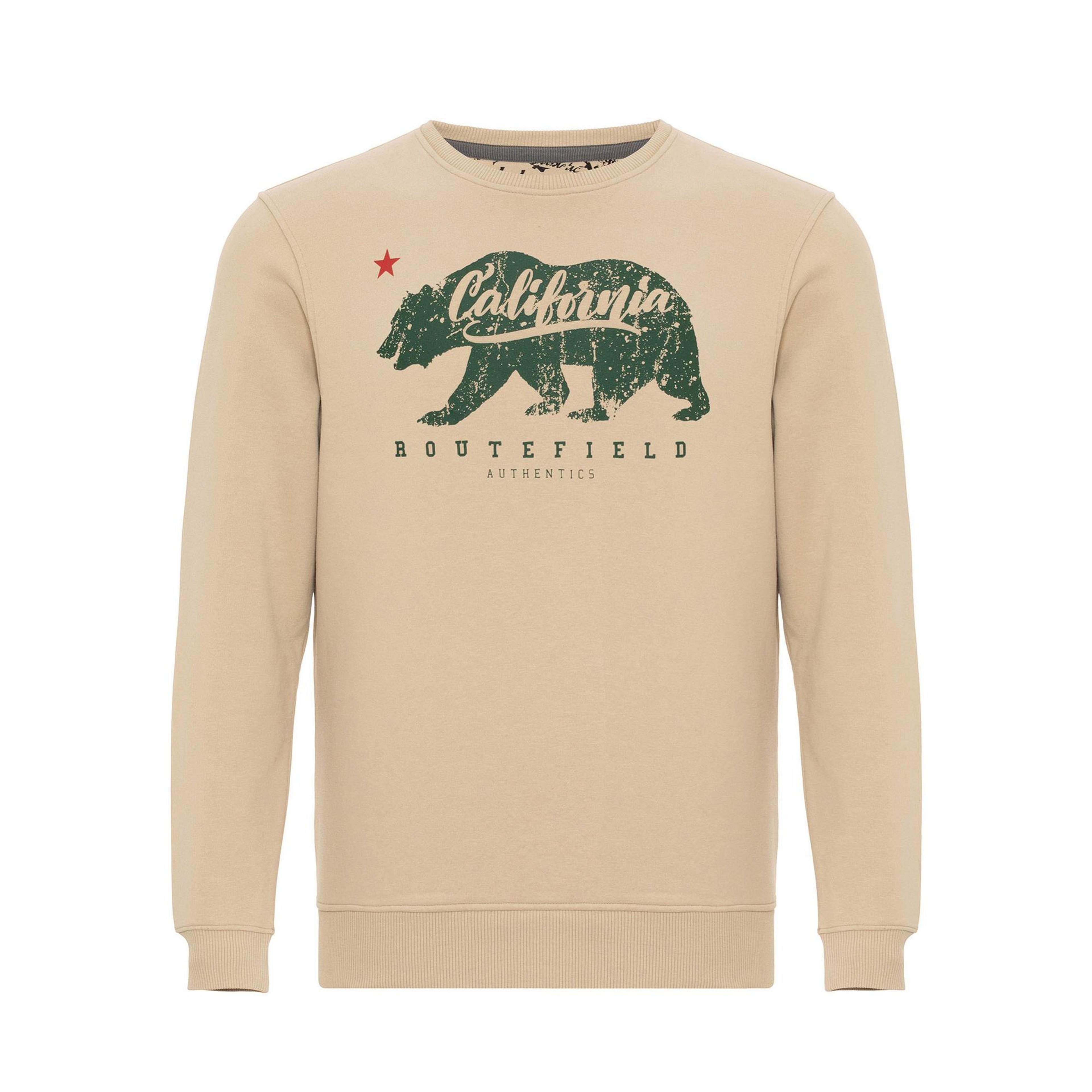Routefield Home Erkek Kahverengi Sweatshirt