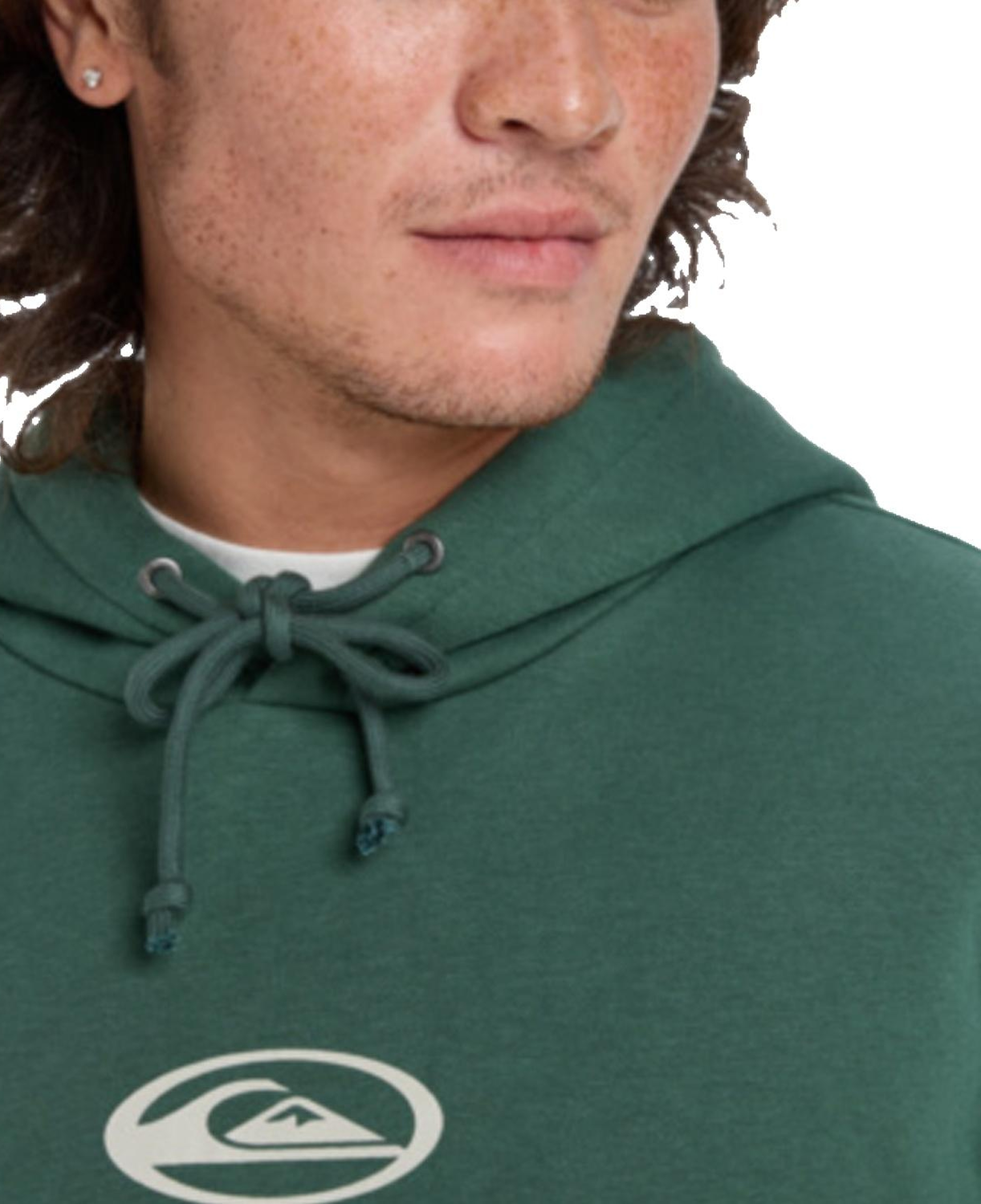 Quiksilver Salt Water Graphic Hoodie Erkek Yeşil Sweatshirt