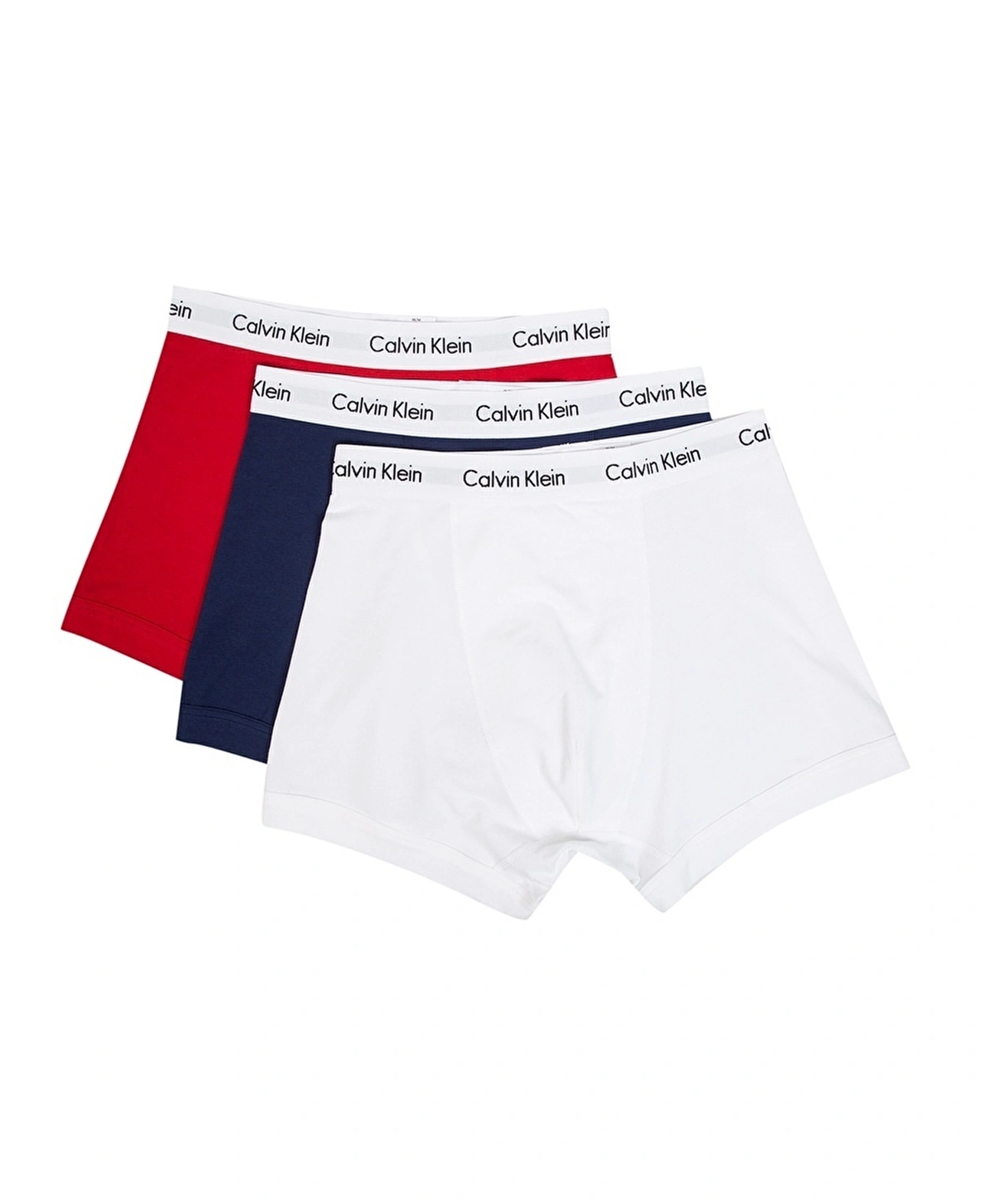 Calvin Klein 3'lü Pack Erkek Lacivert/Beyaz/Kırmızı Boxer