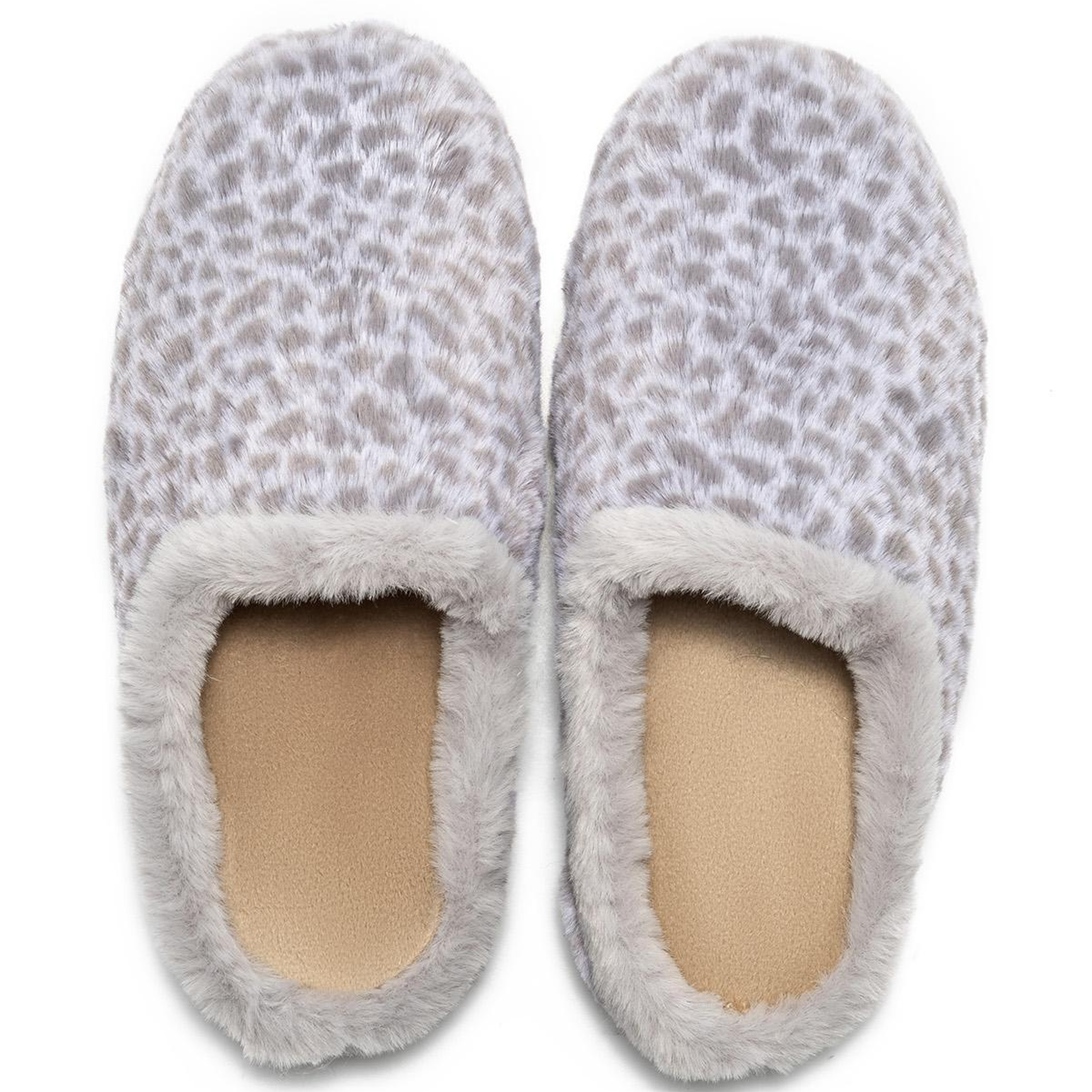 Leopar Kadın Ev Terliği Gri 36/41