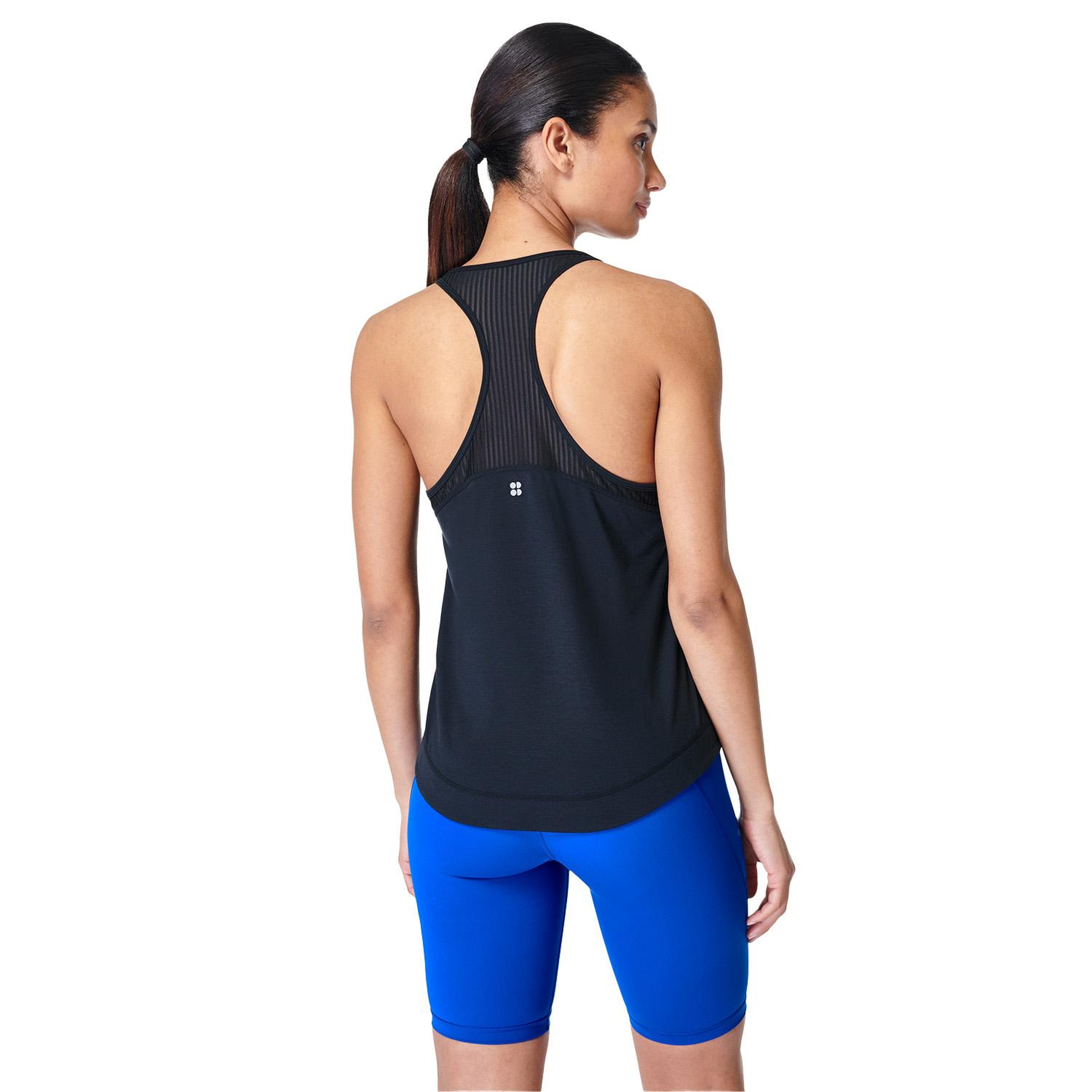 Sweaty Betty Breathe Easy Run Kadın Siyah Koşu Tank Top