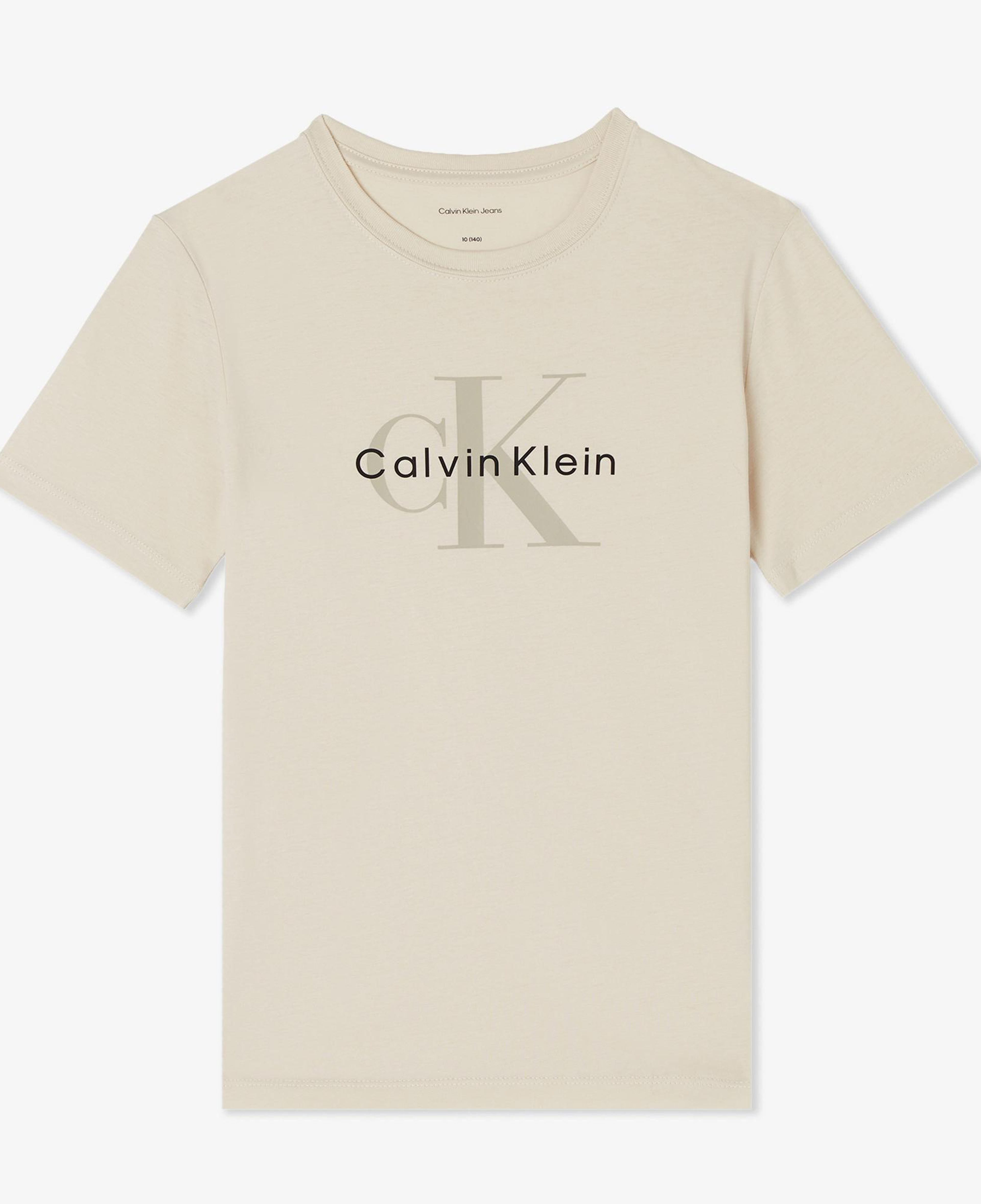 Calvin Klein Monogram Çocuk Gri T-Shirt