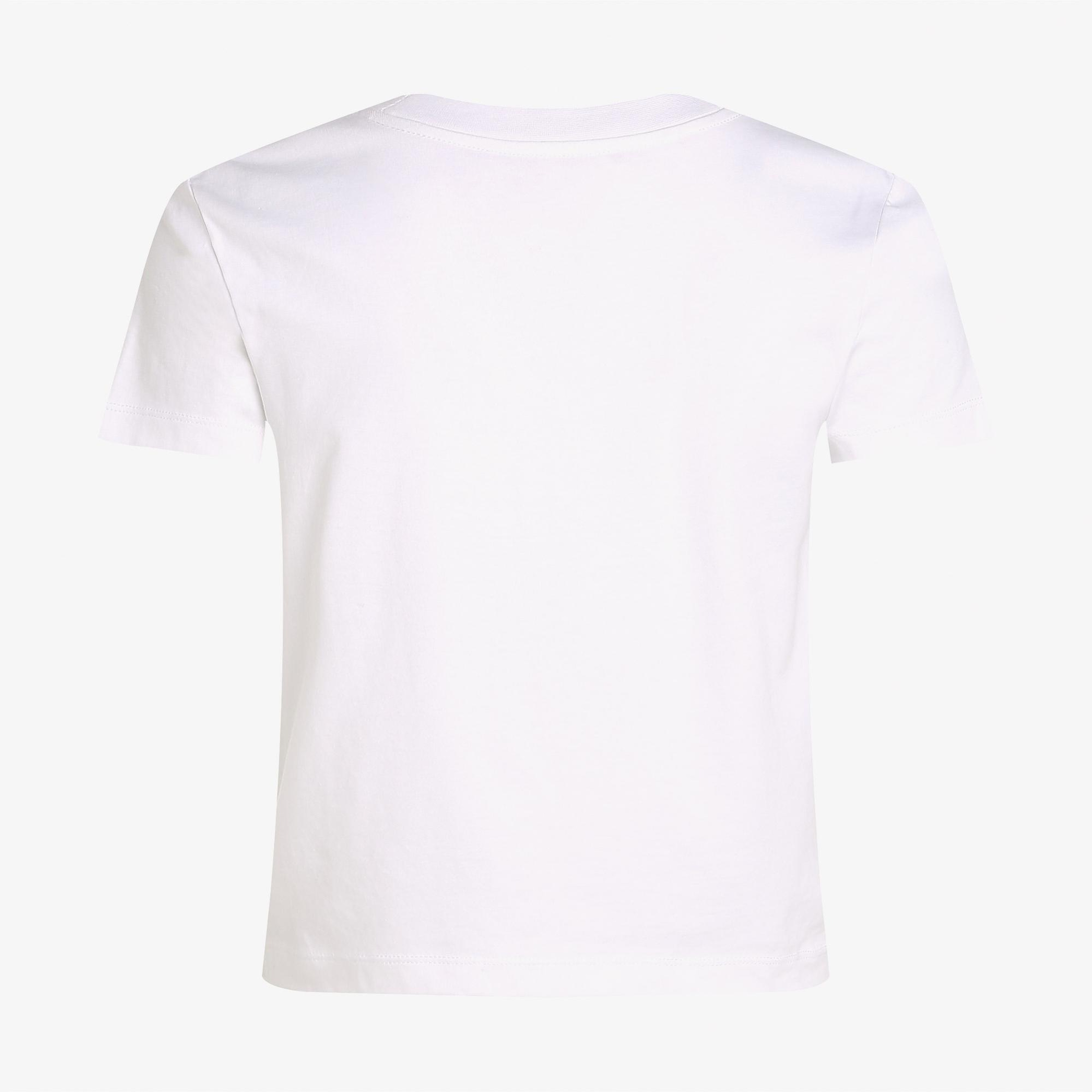 Calvin Klein Front Photo Graphic Baby Kadın Beyaz T-Shirt