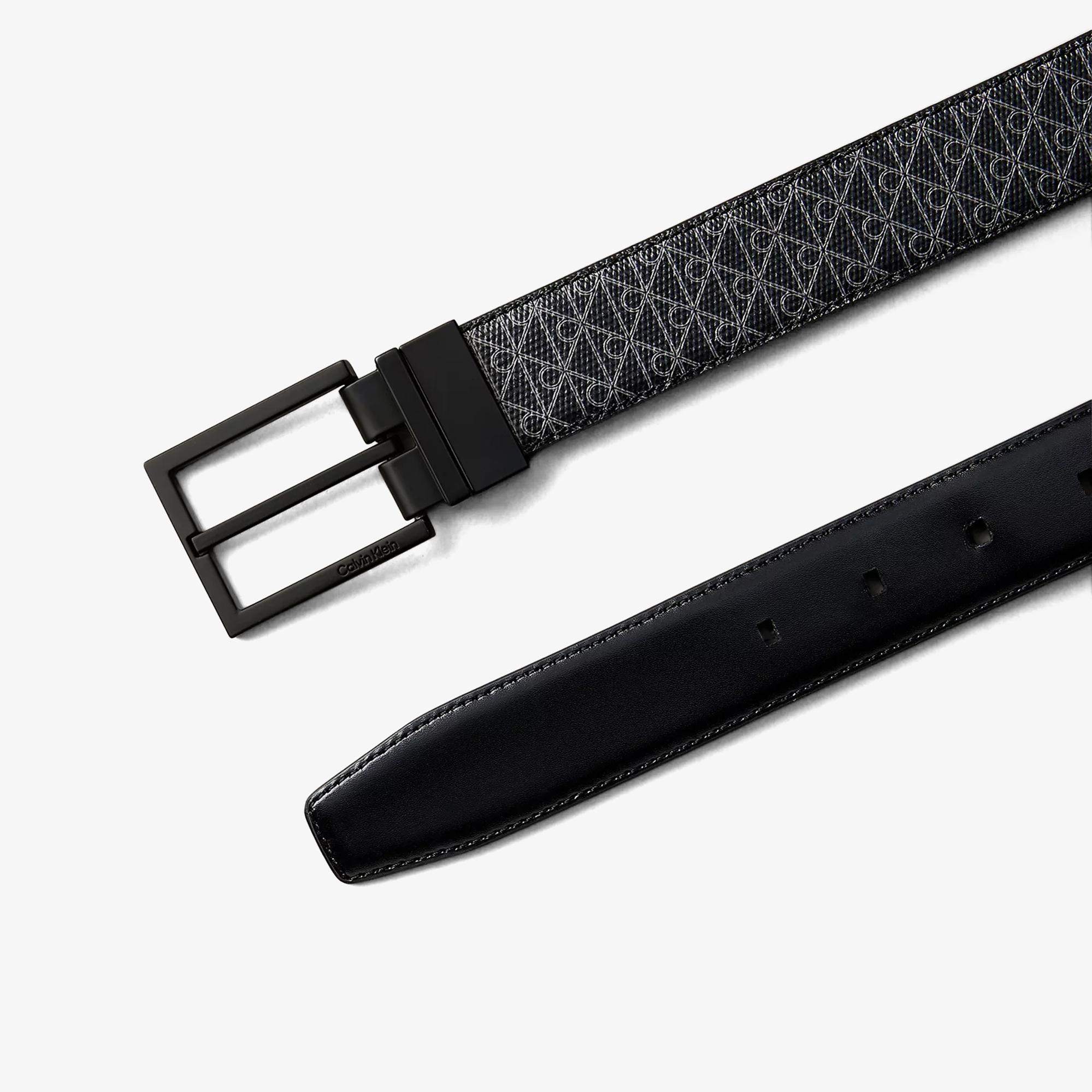 Calvin Klein Square Buckle Erkek Siyah Kemer