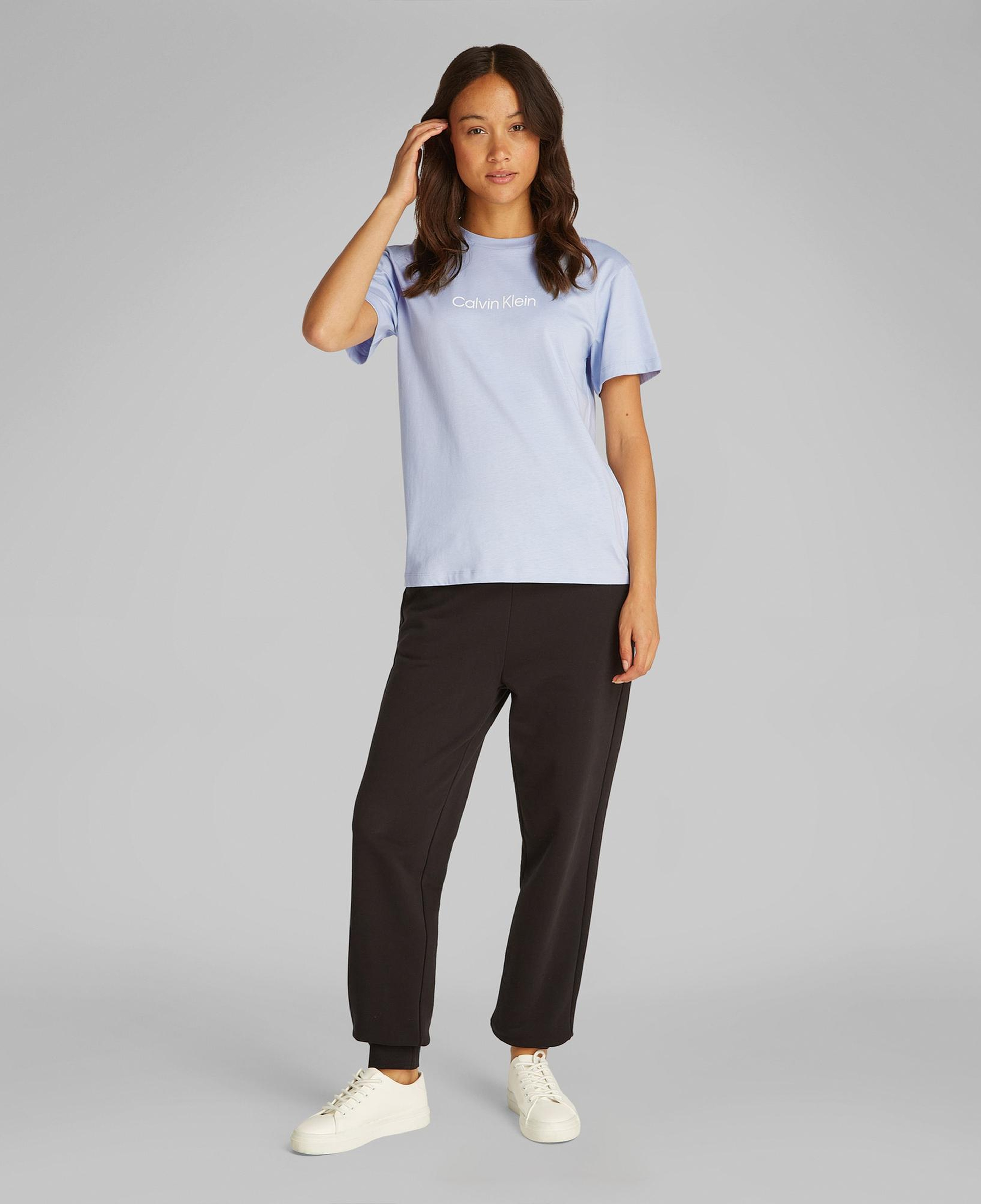 Calvin Klein Hero Logo Regular Kadın Mavi T-Shirt