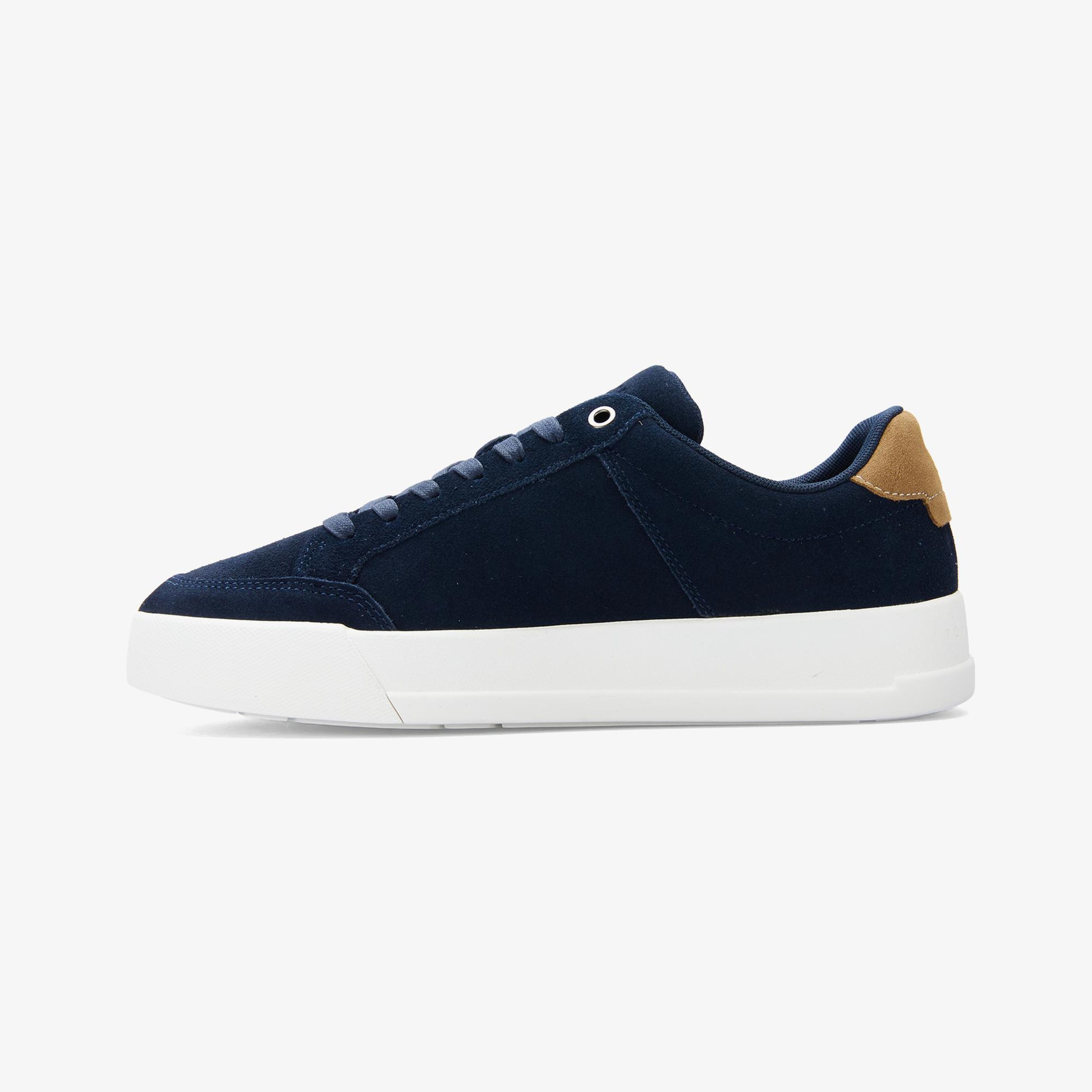 Tommy Hilfiger Court Summer Suede Erkek Lacivert Sneaker