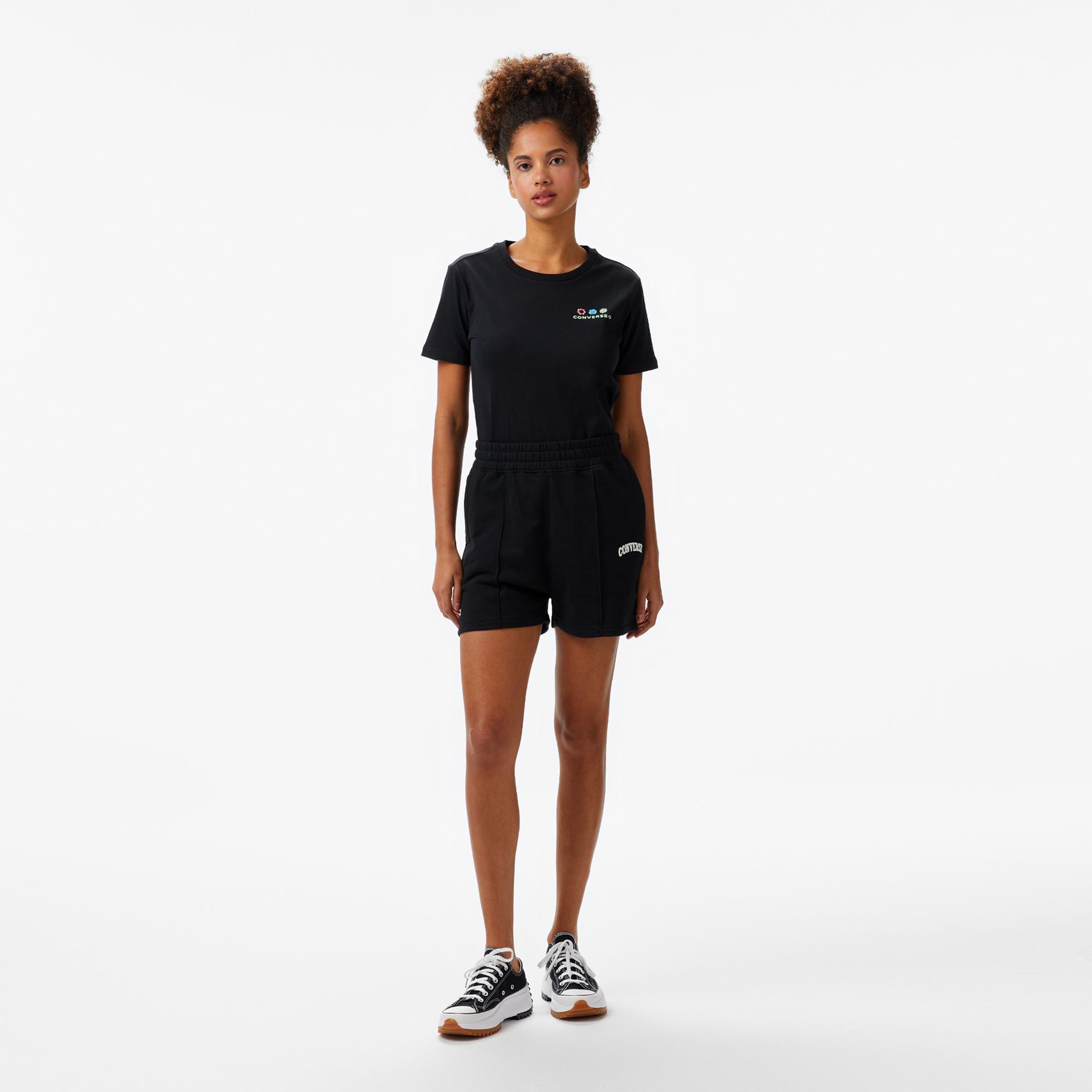 Converse Kadın Siyah T-Shirt