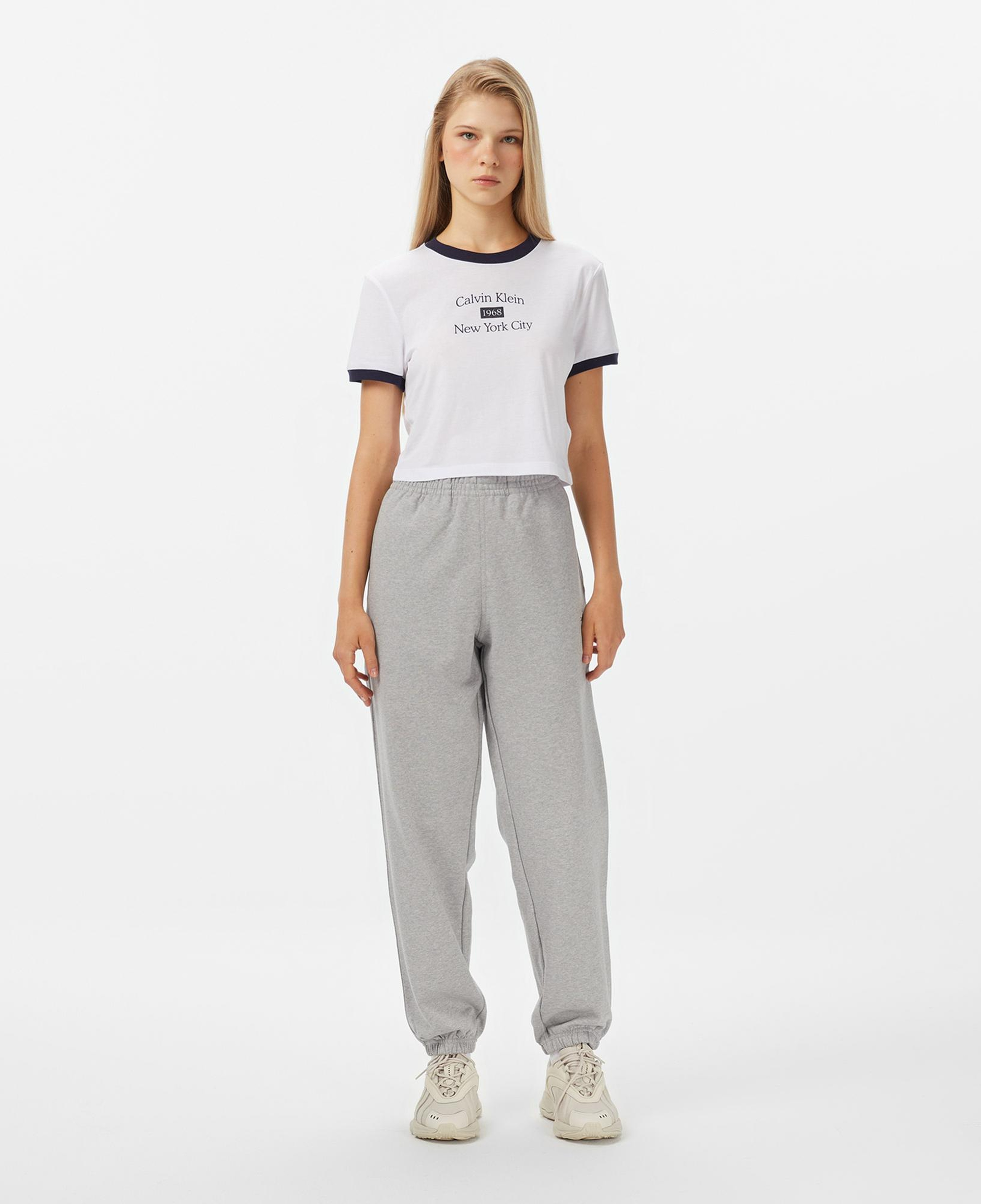 Calvin Klein Monologo French Terry Jogger Kadın Gri Eşofman Altı