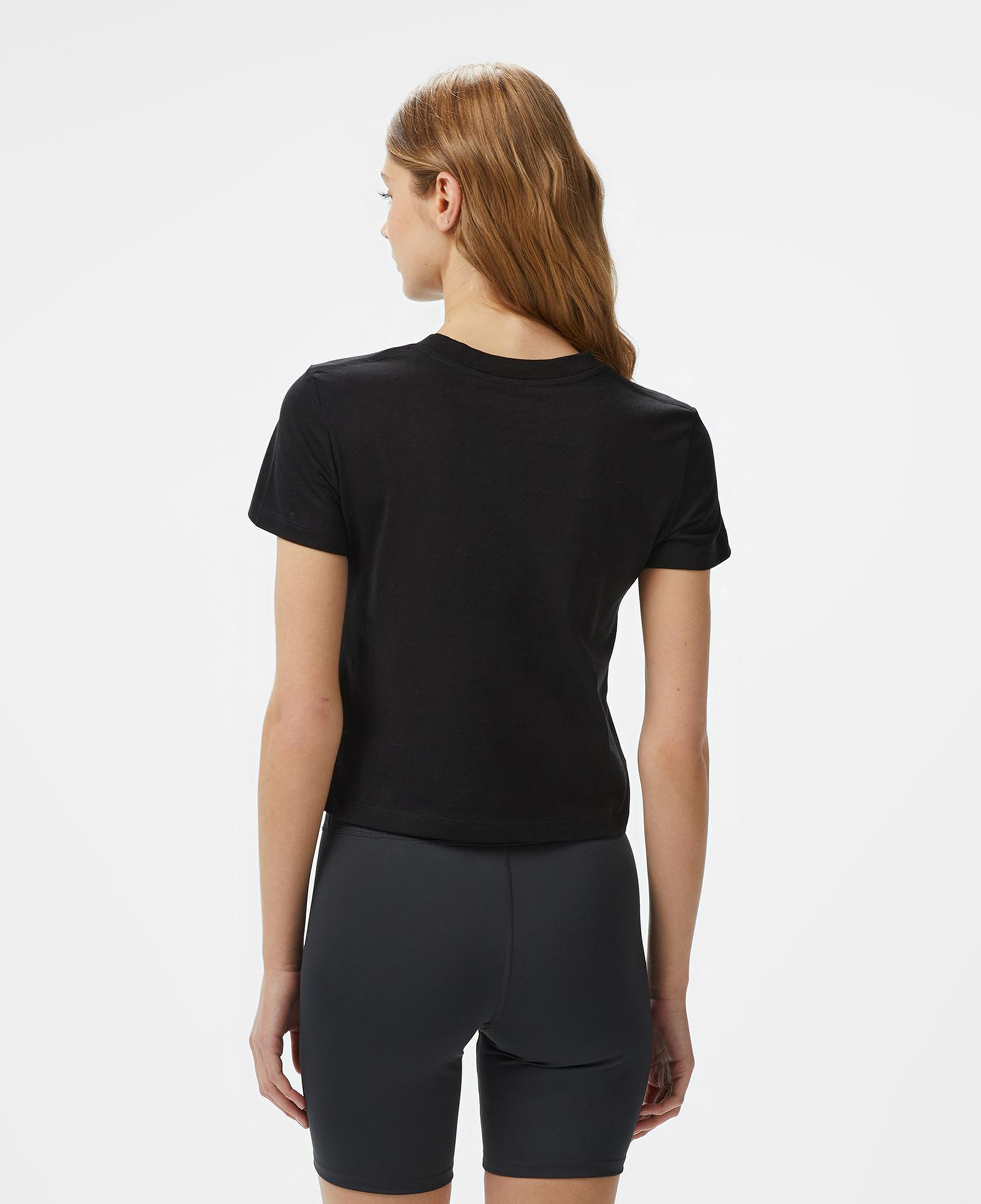 Calvin Klein Front Photo Graphic Baby Kadın Siyah T-Shirt