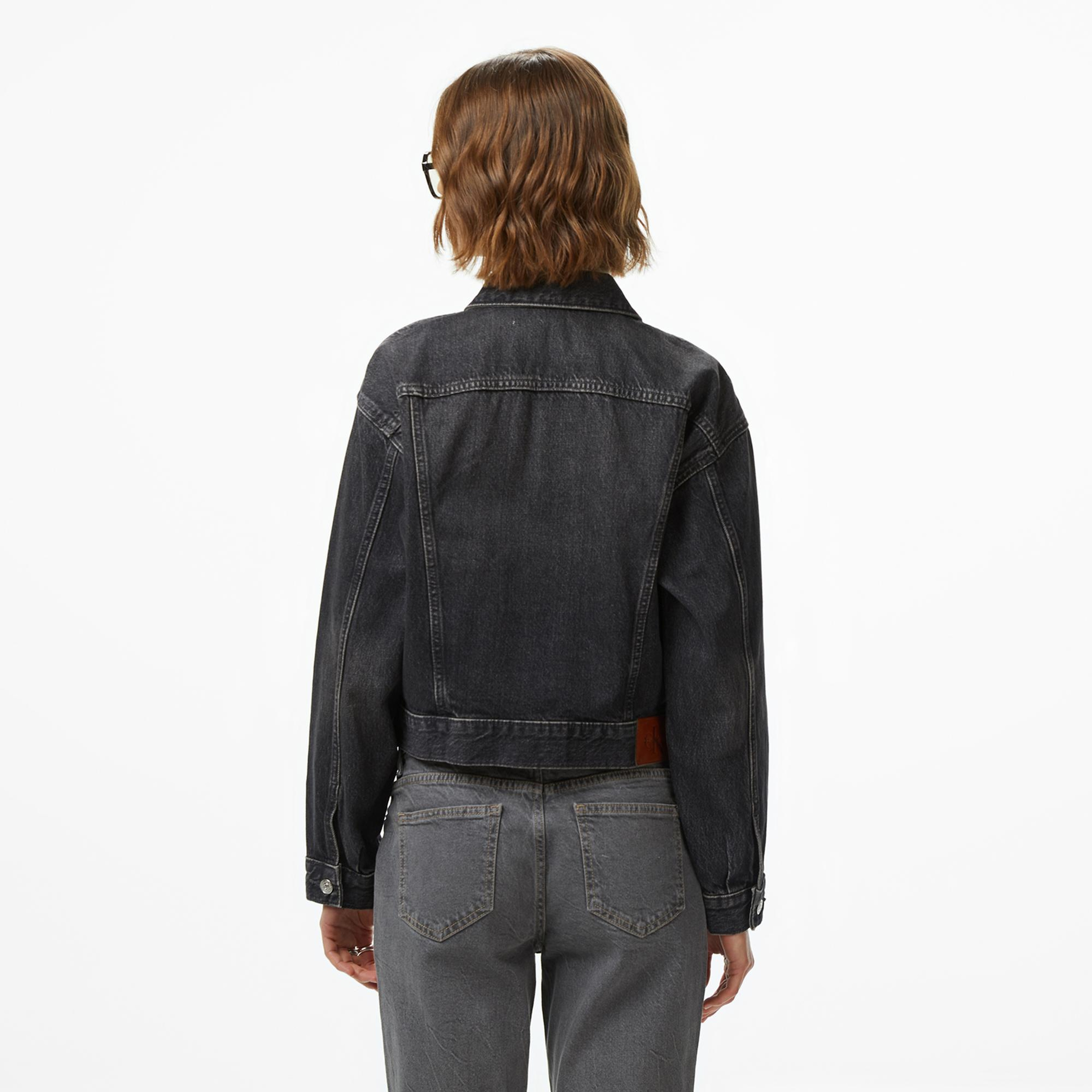 Calvin Klein 90S Trucker Fog Kadın Siyah Ceket