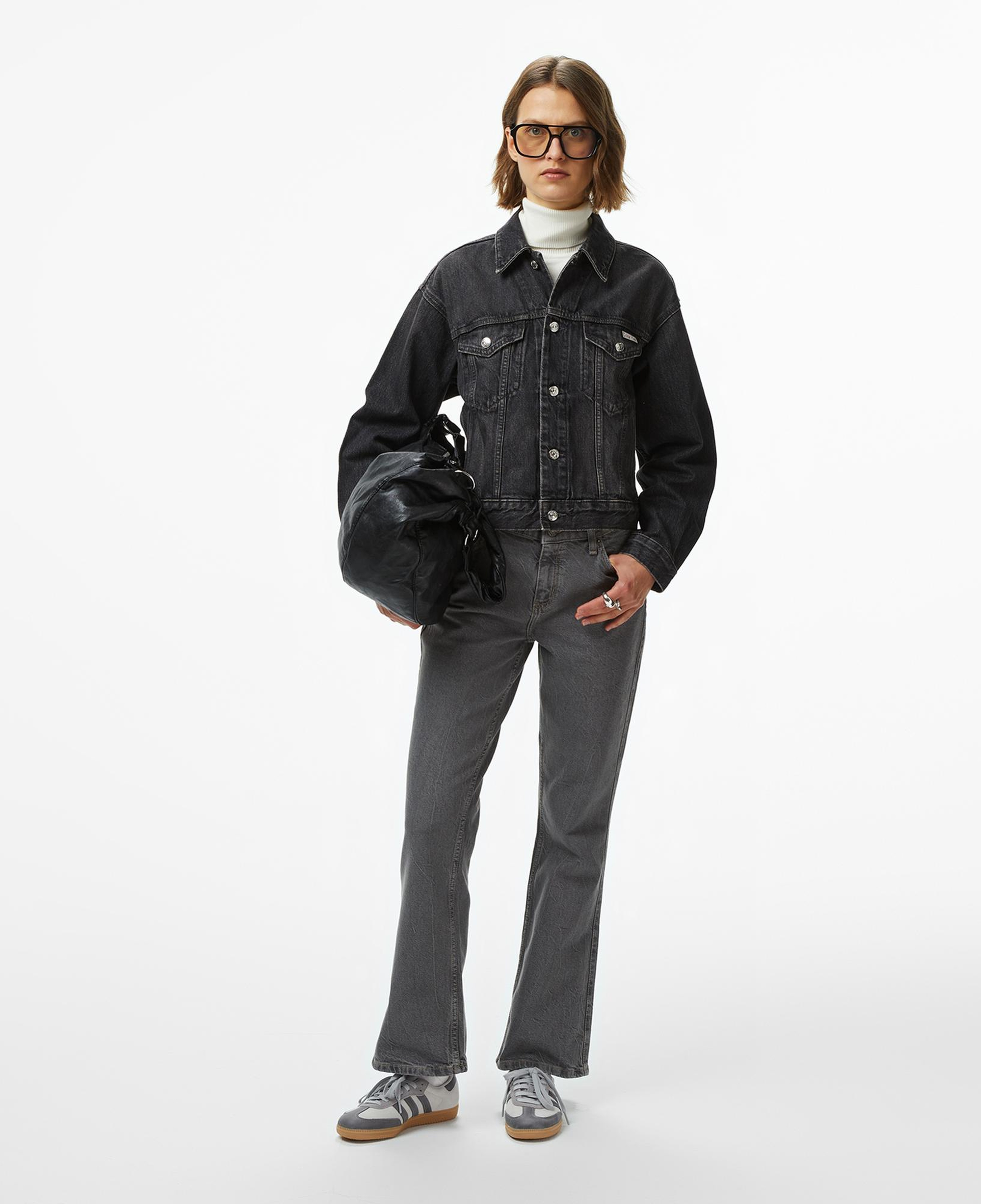 Calvin Klein 90S Trucker Fog Kadın Siyah Ceket