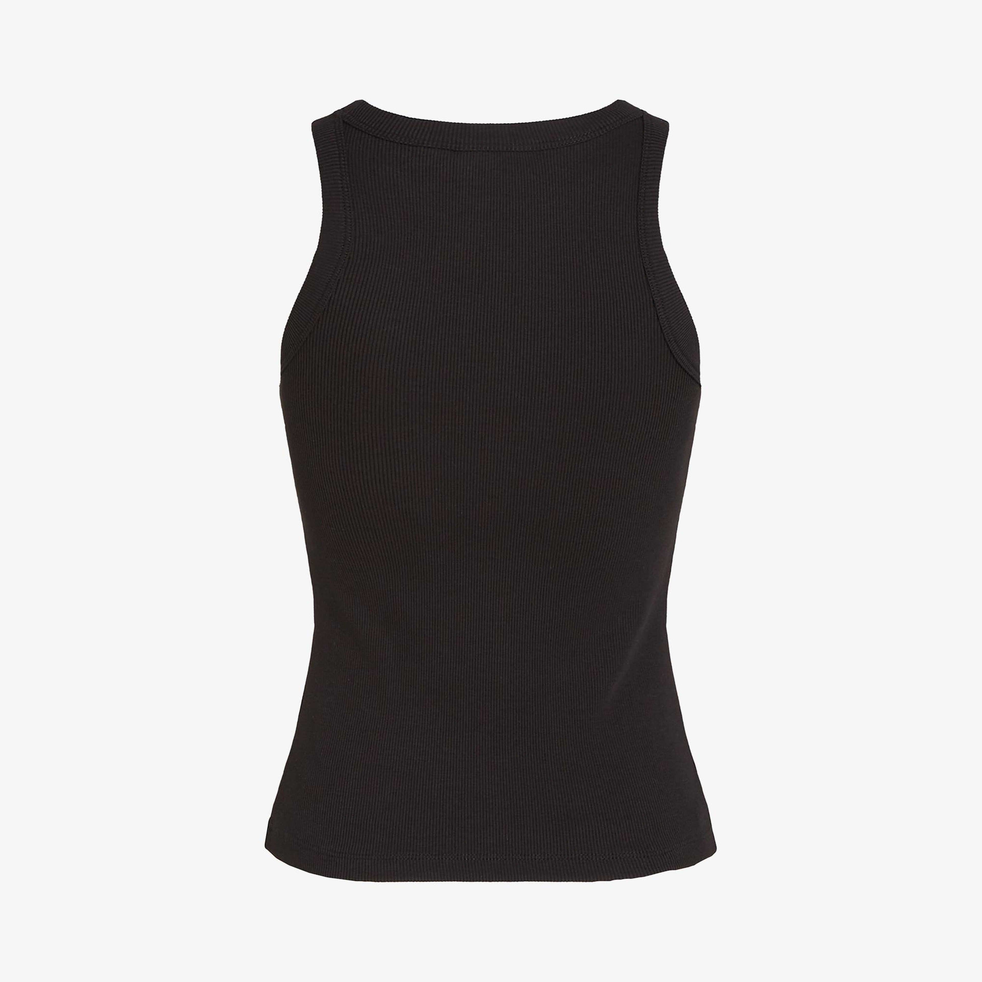 Calvin Klein Monologo Tank Kadın Siyah Kolsuz T-Shirt