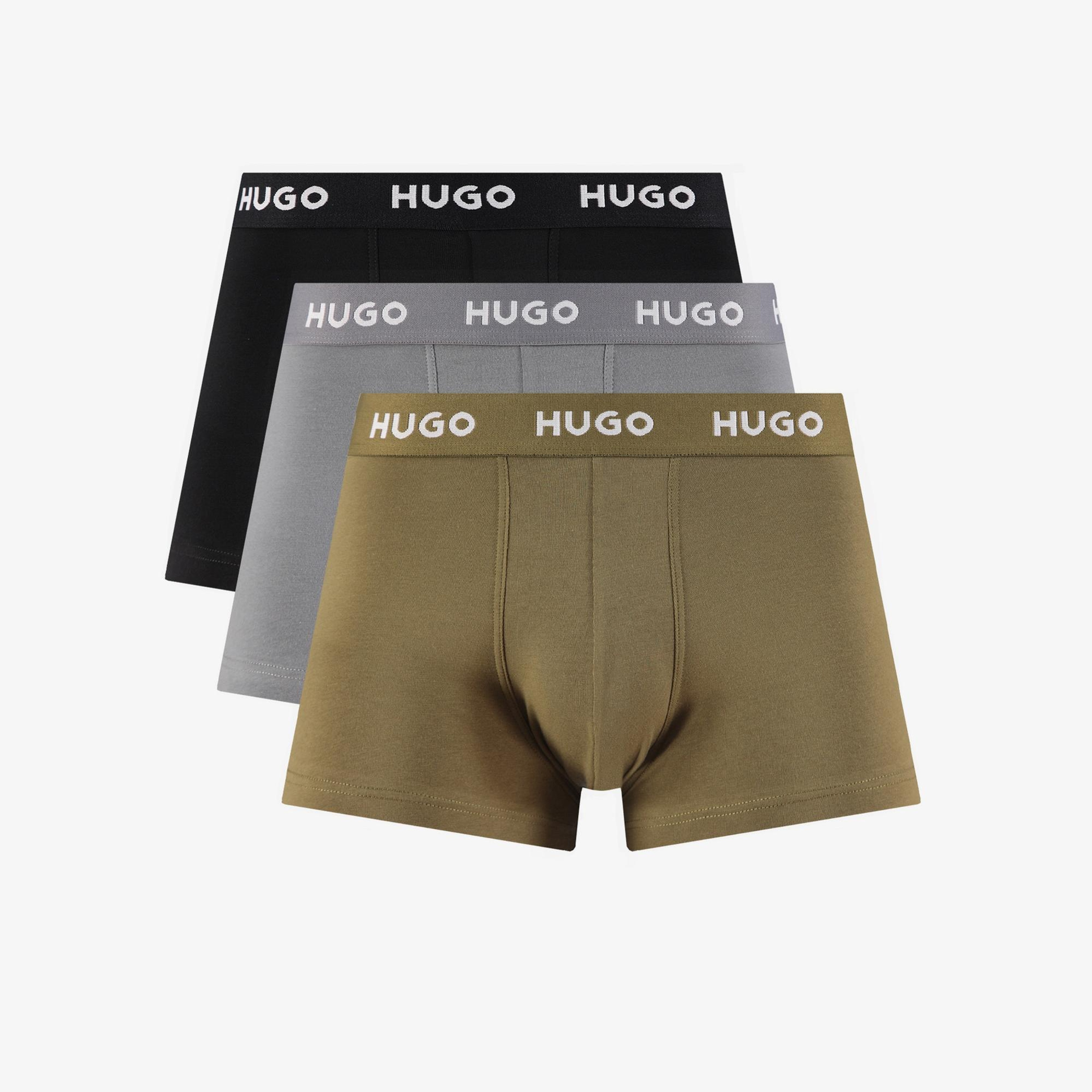 Hugo 3'lü Erkek Renkli Boxer