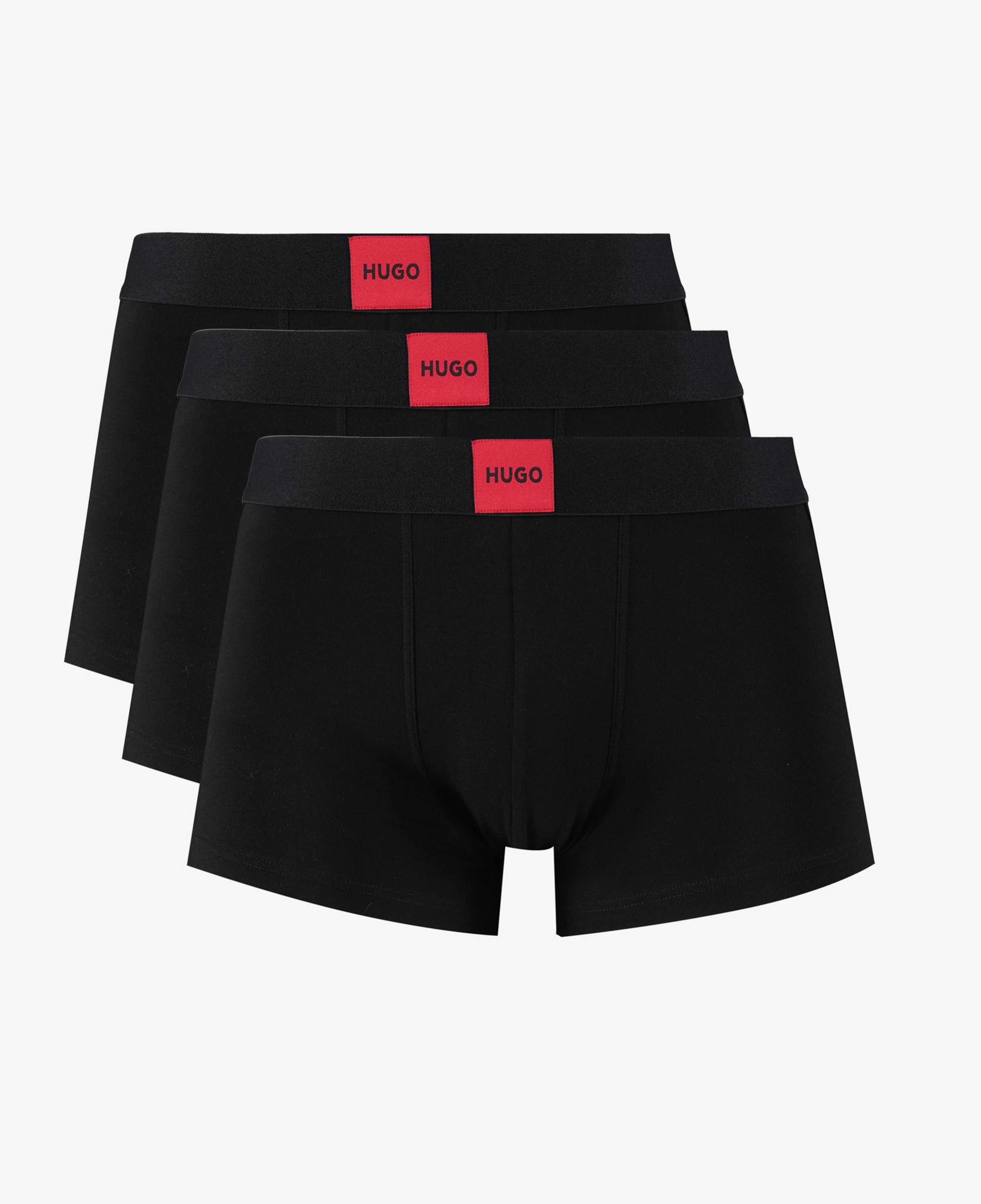 Hugo 3'lü Trunk Galaxy Erkek Siyah Boxer