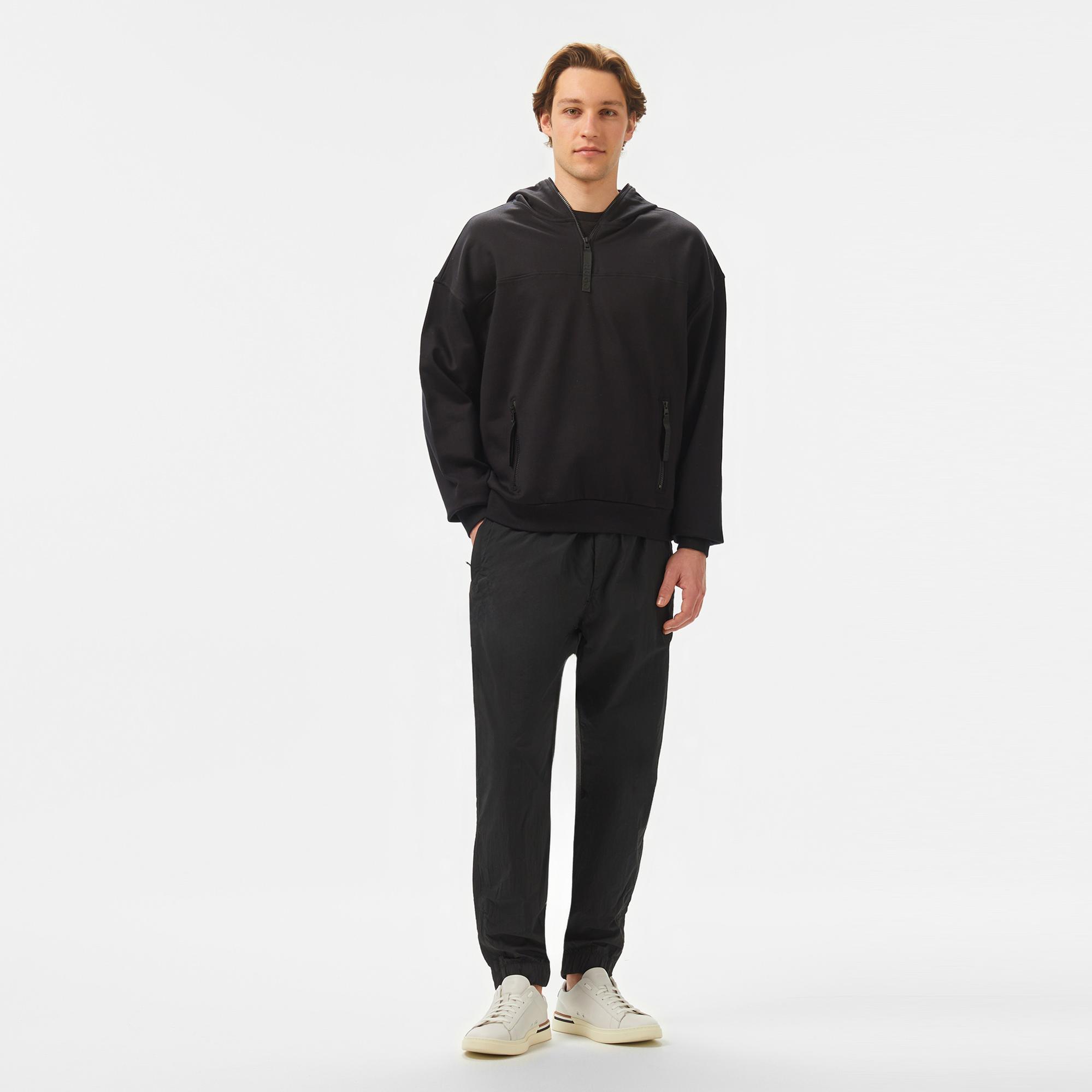 Hugo Dilacktech Erkek Siyah Sweatshirt