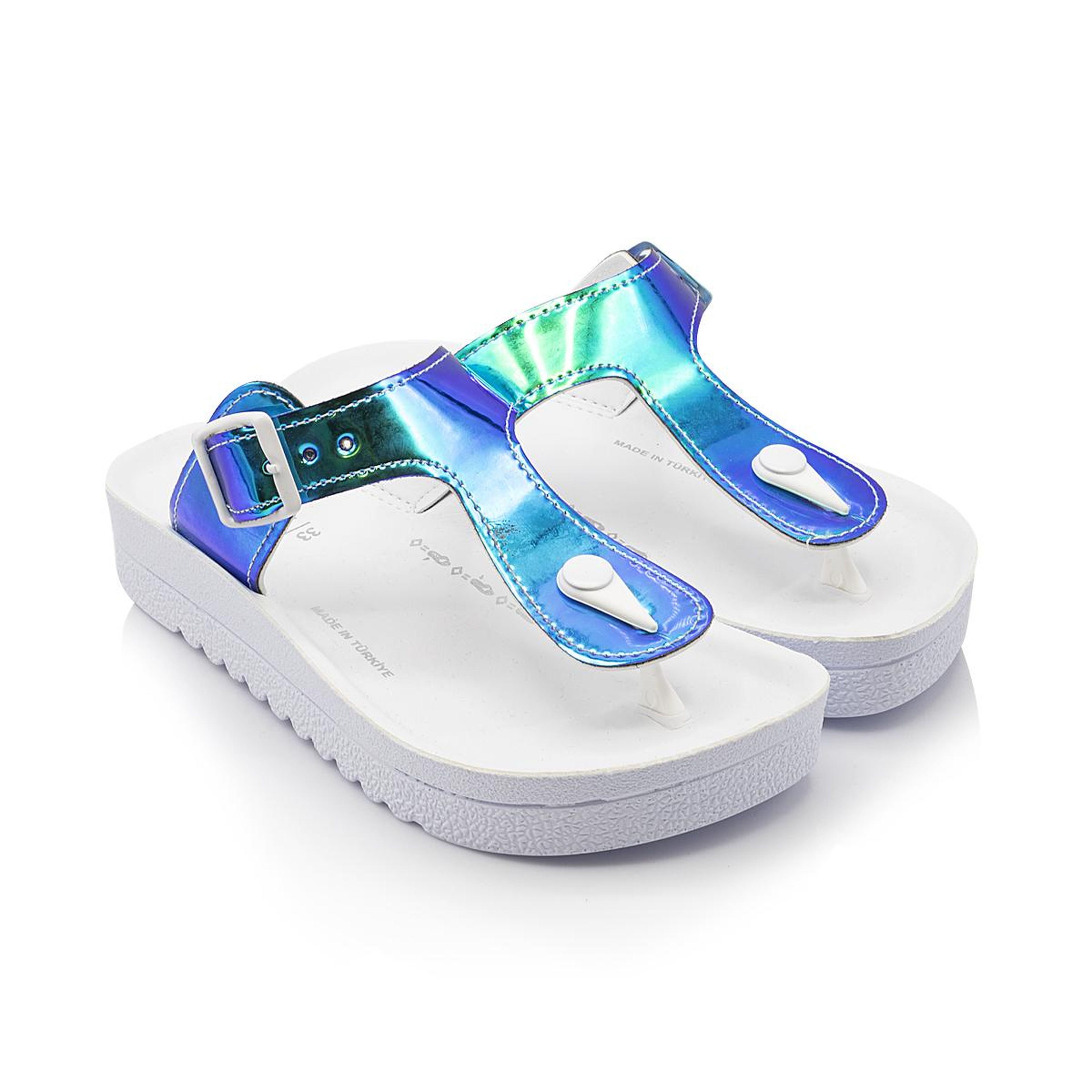 Zum Çocuk Parmak Arası Terlik Turkuaz 30/35