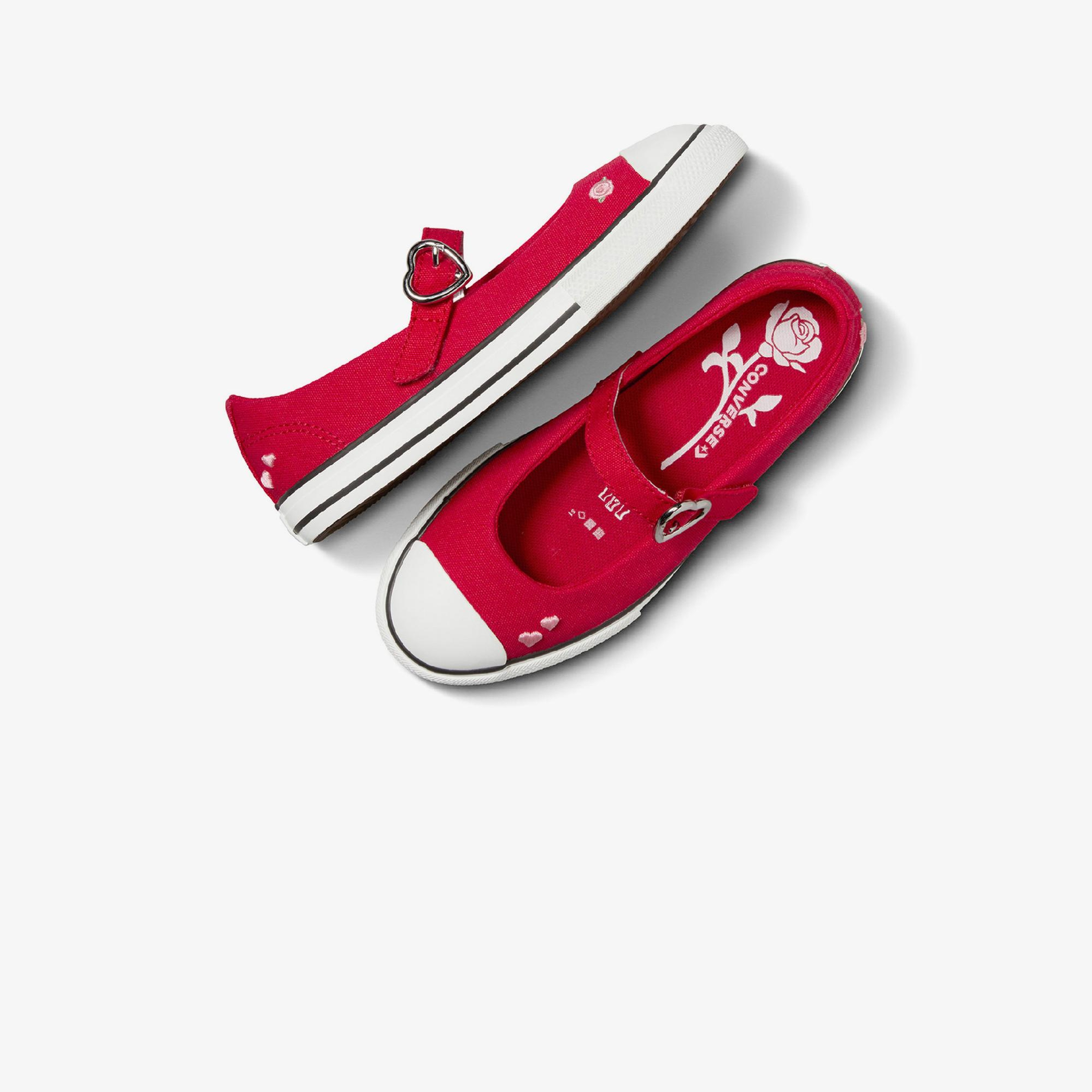 Converse Chuck Taylor All Star Dainty Mary Jane Valentine's Day Çocuk Kırmızı Babet