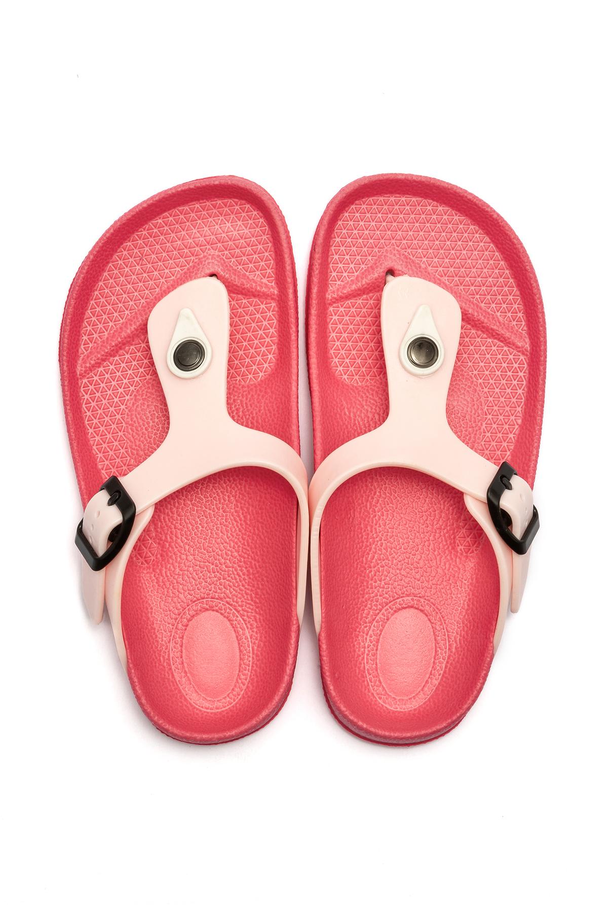 Celine Çocuk Parmak Arası Terlik Bej Pembe 31/35