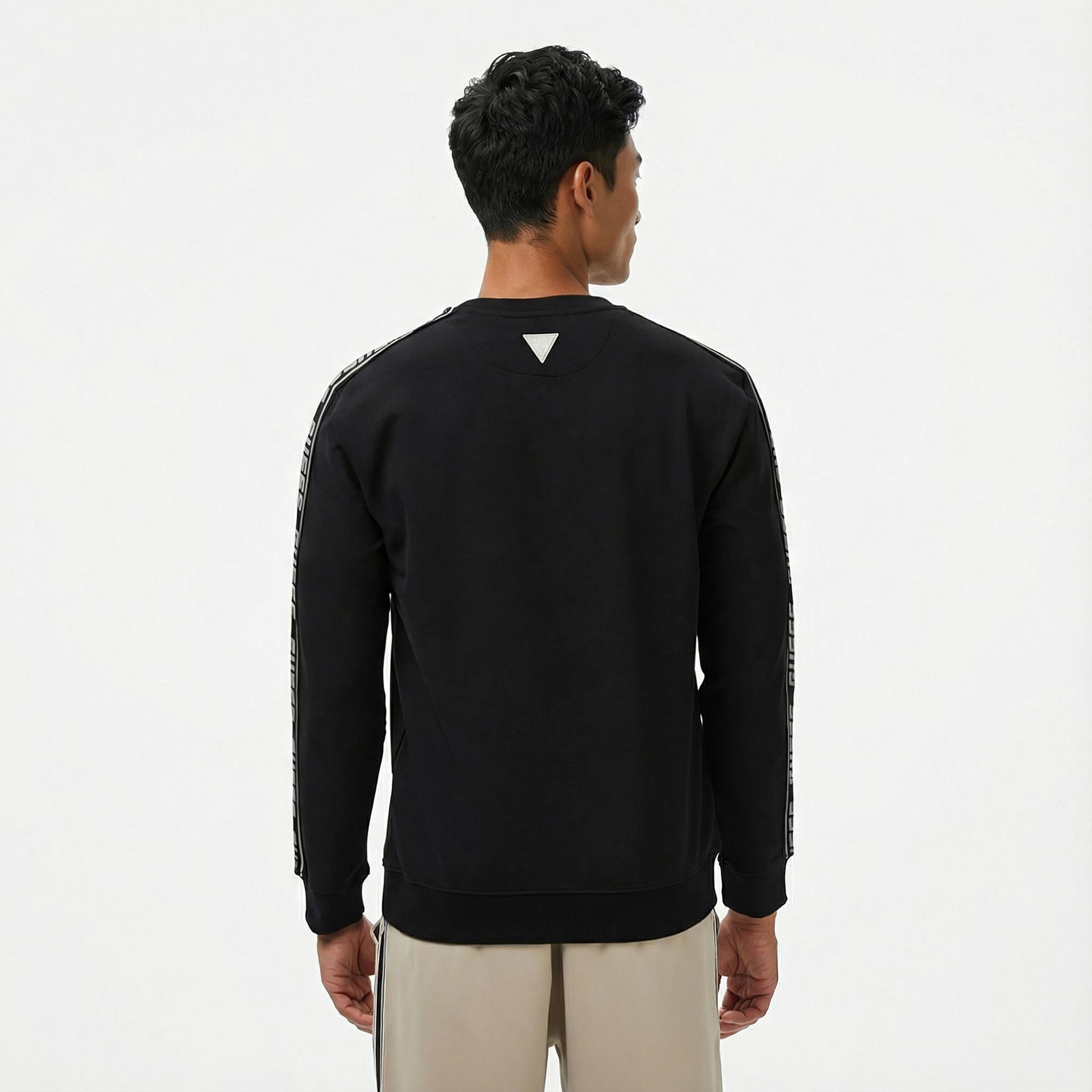 Guess Arlo Erkek Siyah Sweatshirt